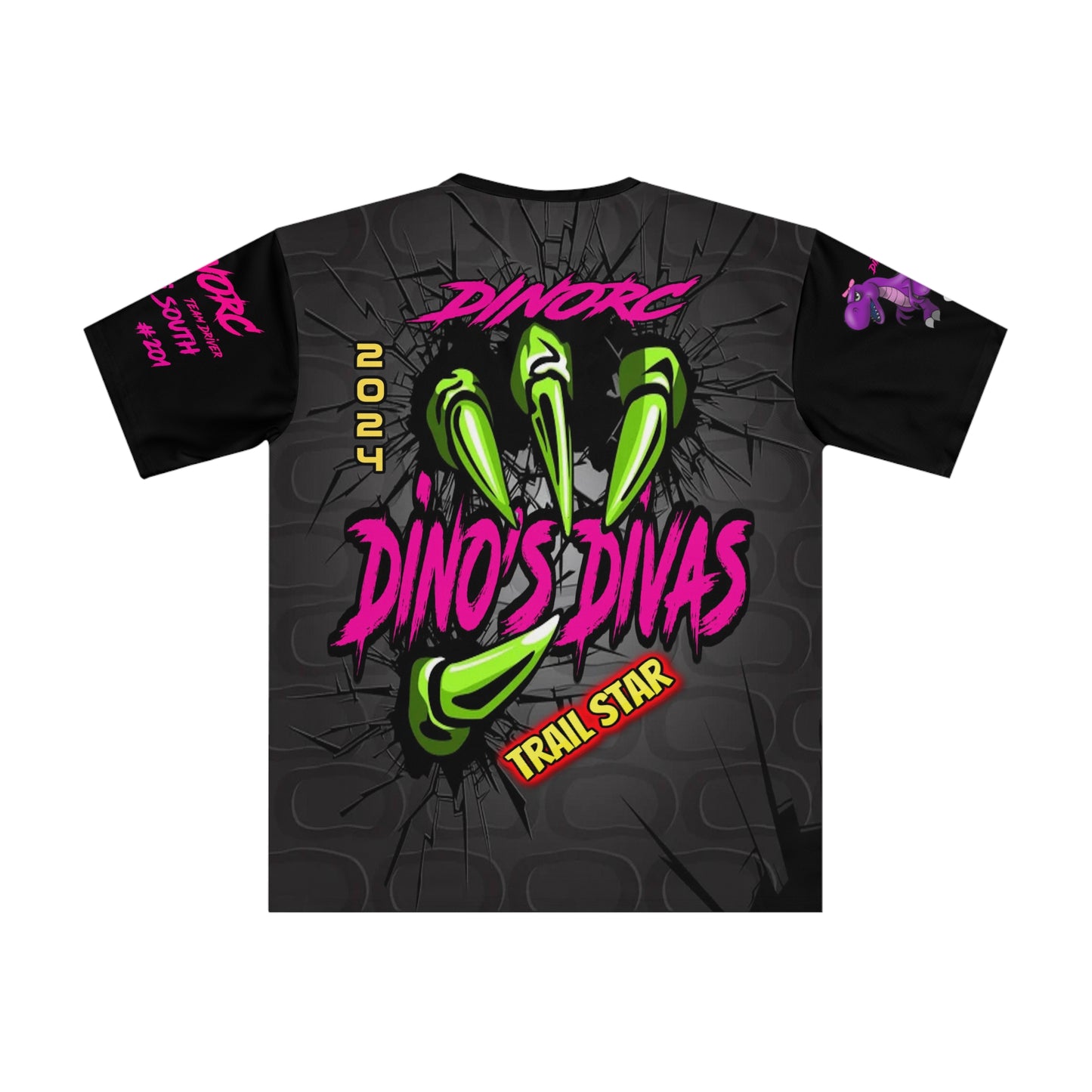Dino Divas Claw Team Driver Shirt Loose T-shirt (AOP)