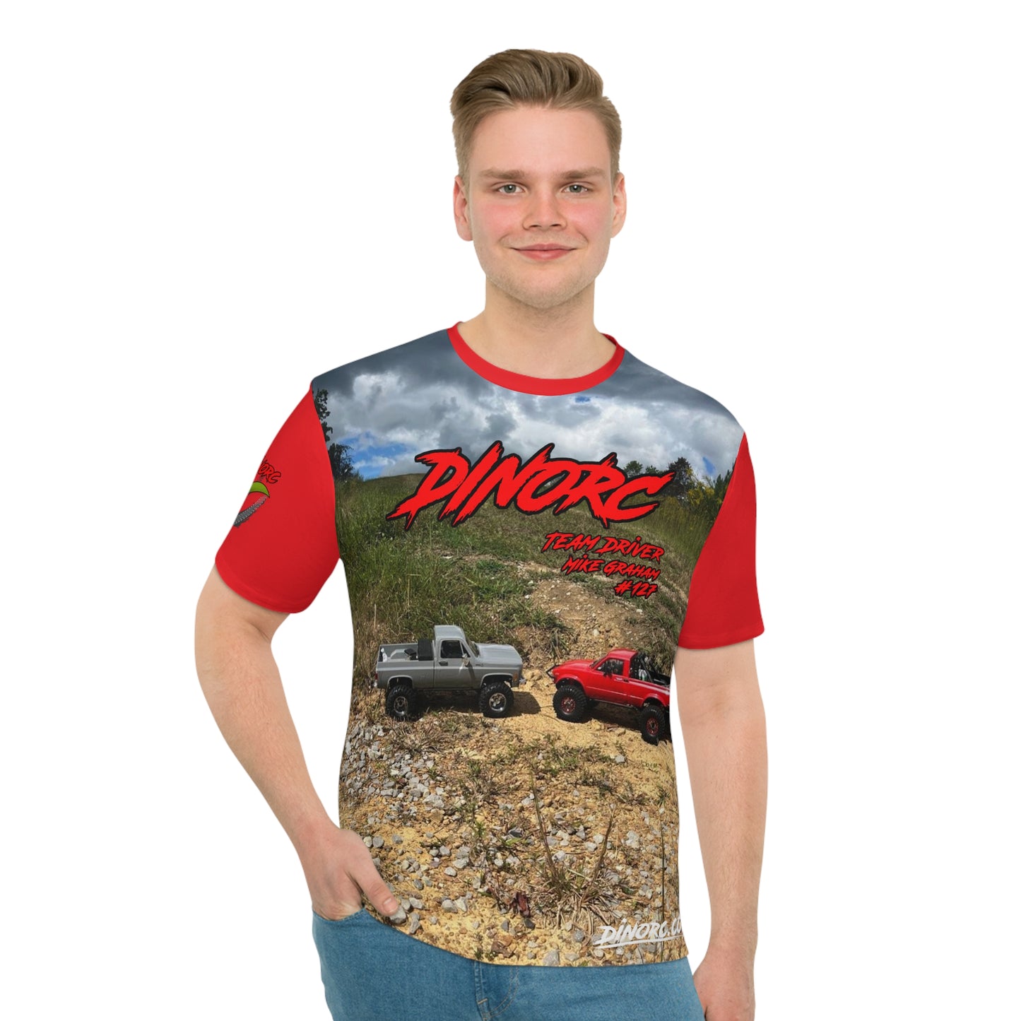 Mike Gram Team Driver Shirt DinoRc Loose T-shirt (AOP)