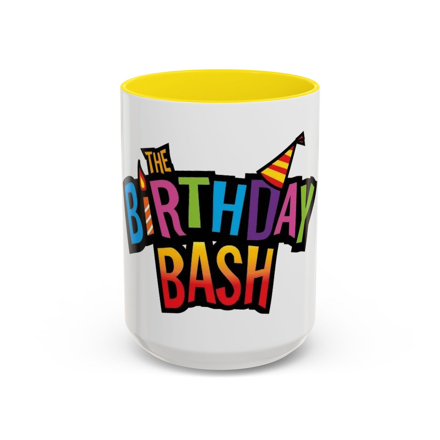 Birthday Bash Accent Coffee Mug - Fun Celebration Dino Theme