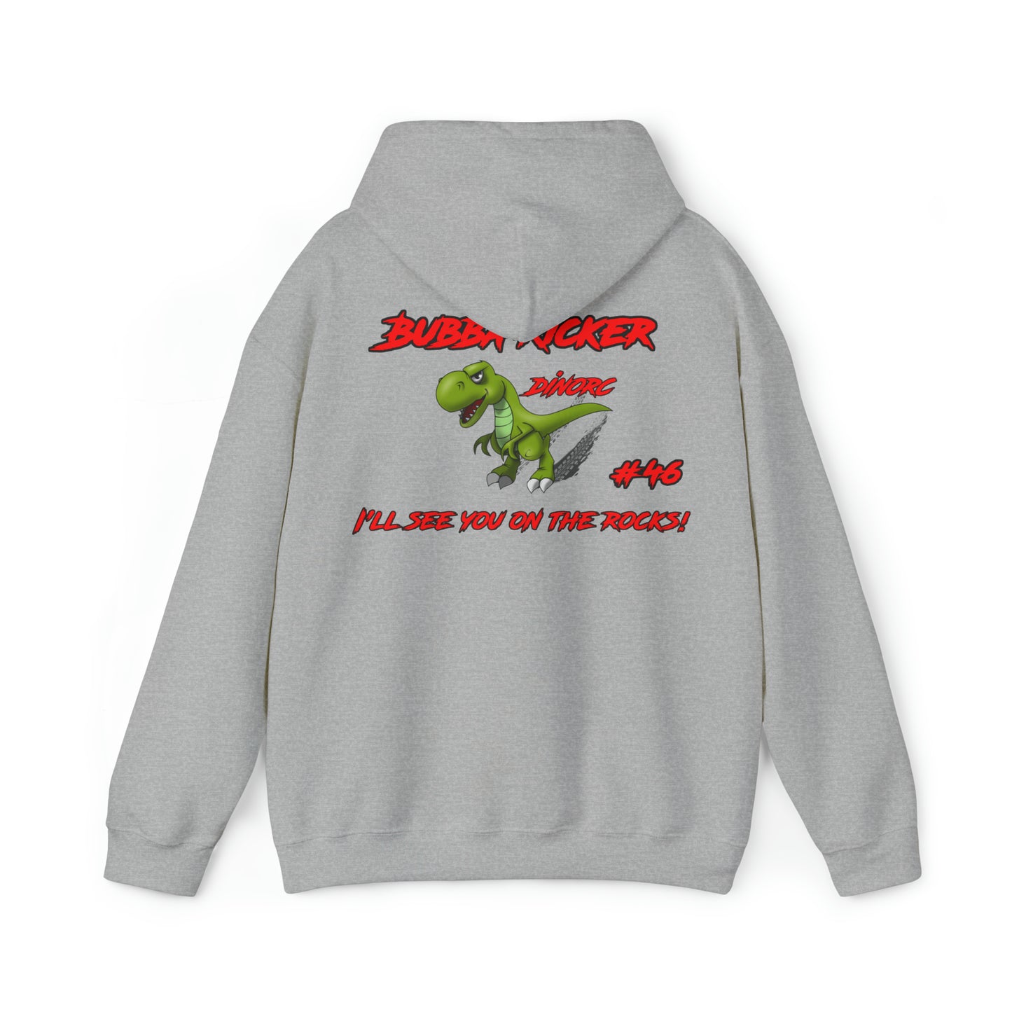 Bubba Ricker Team Driver Hooded Sweatshirt front back logo