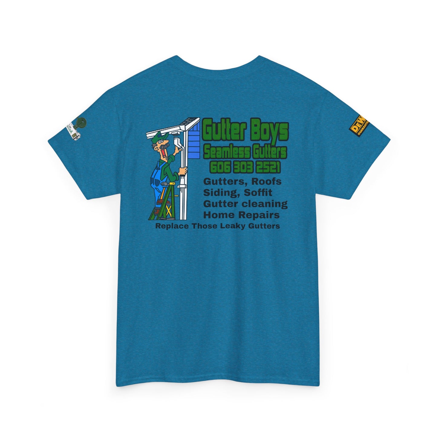 Gutter Boys Unisex Heavy Cotton Tee - Fun Contractor Graphic Shirt for Home Improvement Enthusiasts