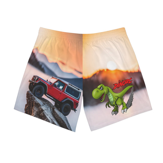 DinoRC Men's Elastic Beach Shorts (AOP) small up to 5x