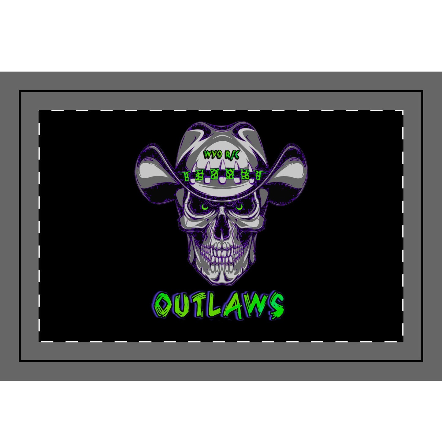 WYO Outlaws RC Hand Flag Set