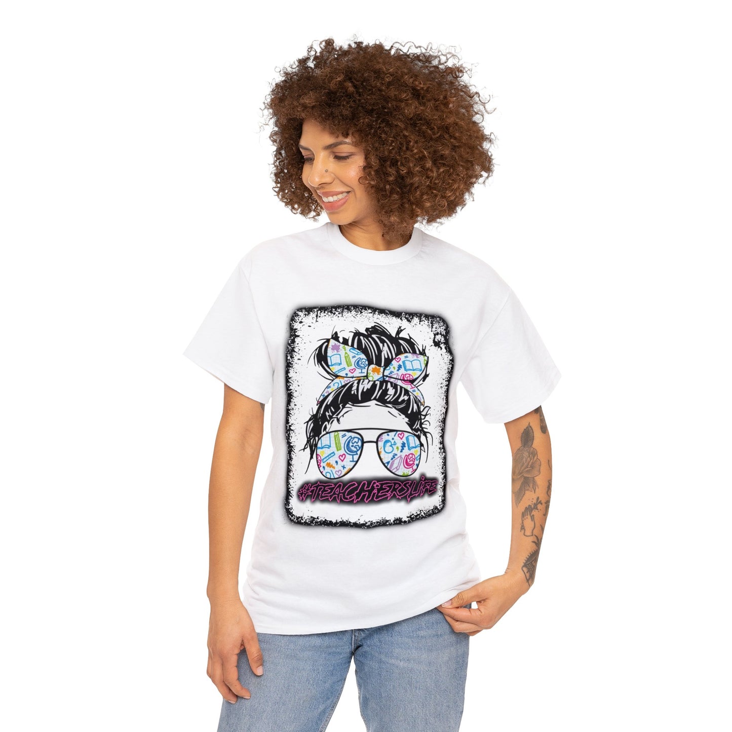 Teacher Life Logo Front Back T-Shirt 10 colors S-5x