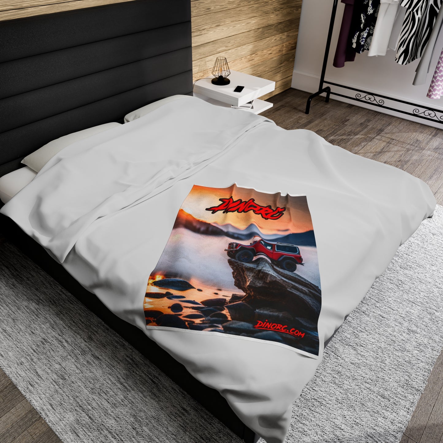 TeamDriver DinoRC Velveteen Plush Blanket