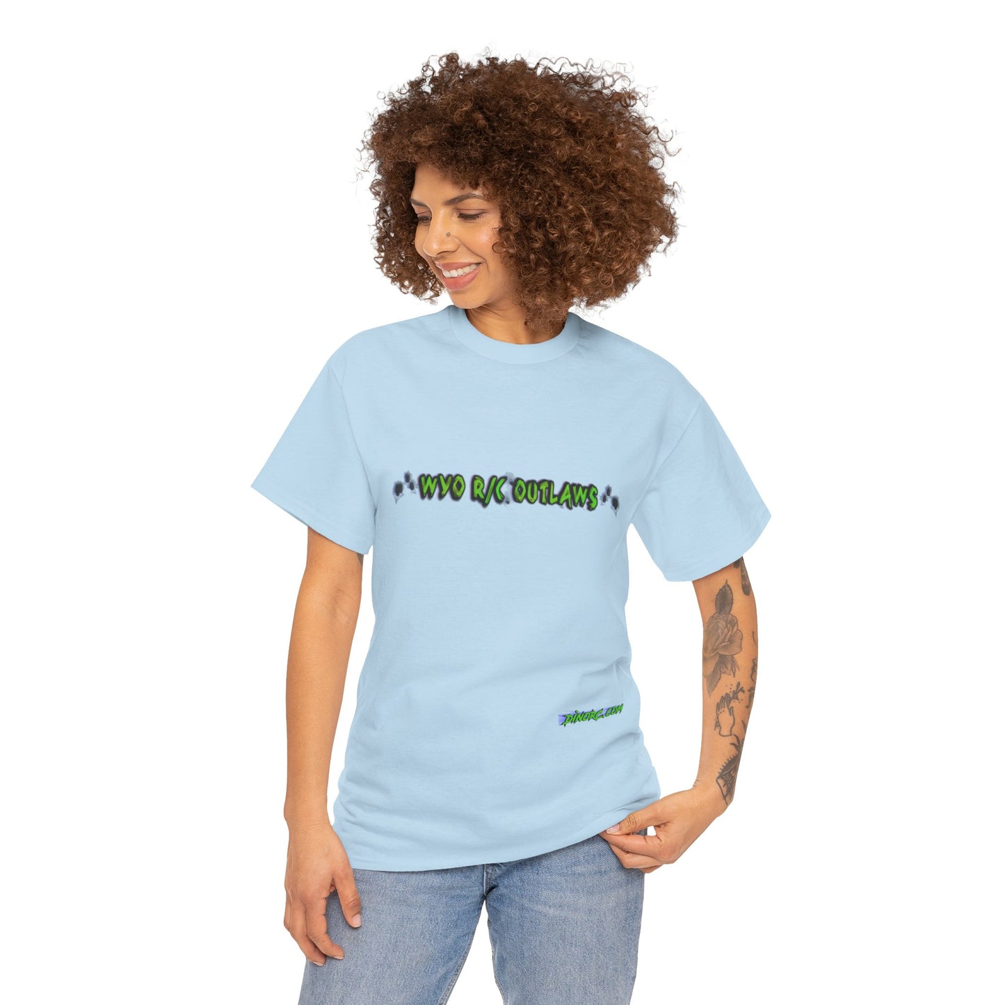 WYO R/C OUTLAWS DinoRc Logo T-Shirt S-5x Black Green