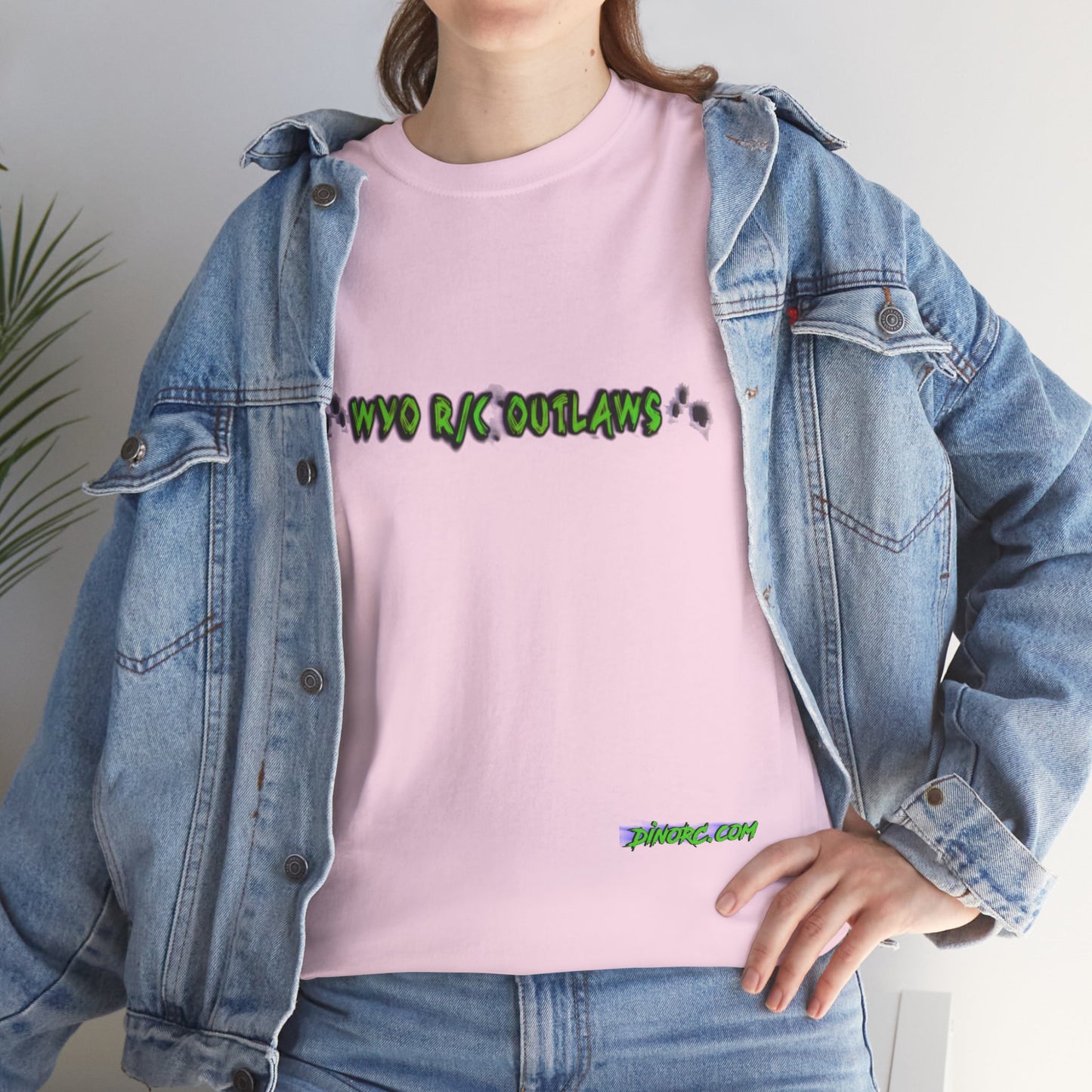WYO R/C OUTLAWS DinoRc Logo T-Shirt S-5x Black Green