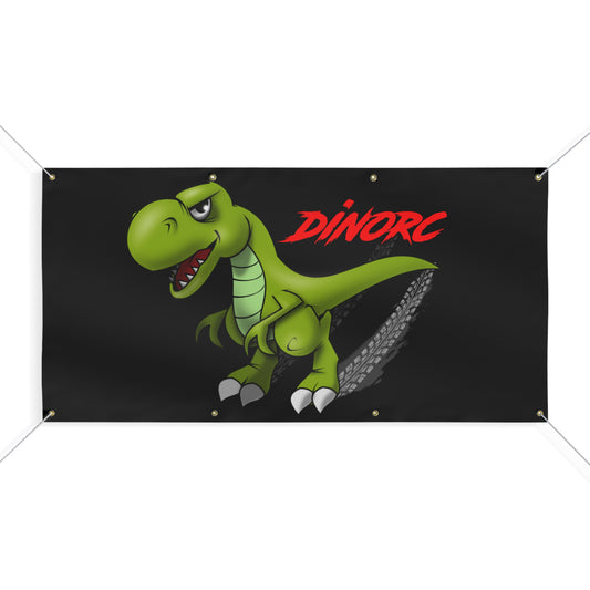 Dinosaur Party Banner, Kid's Birthday Decor, Playful Dinosaurs Theme, Dinosaur Wall Art, Matte Fabric Banner