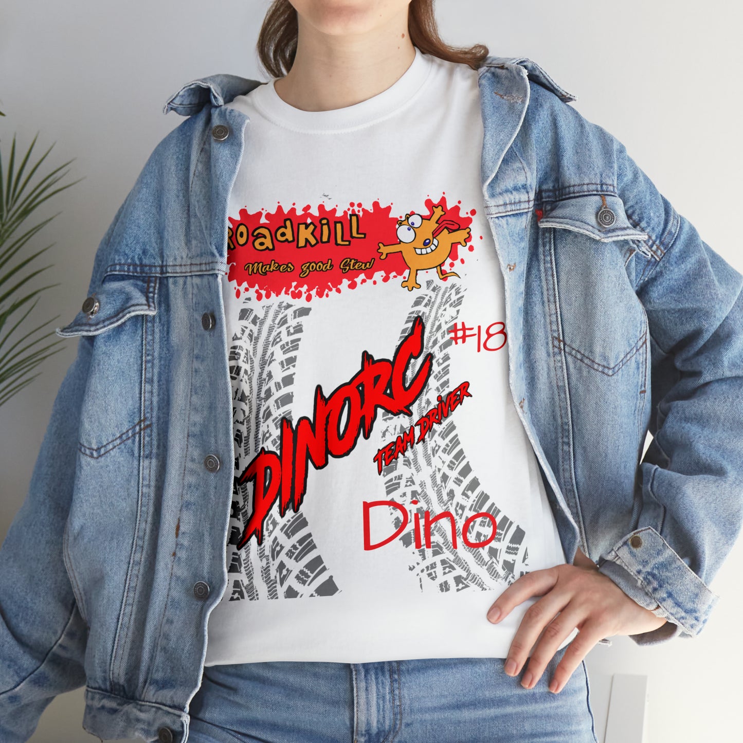 DINO's #18 Road Kill DinoRC Logo T-Shirt S-5x