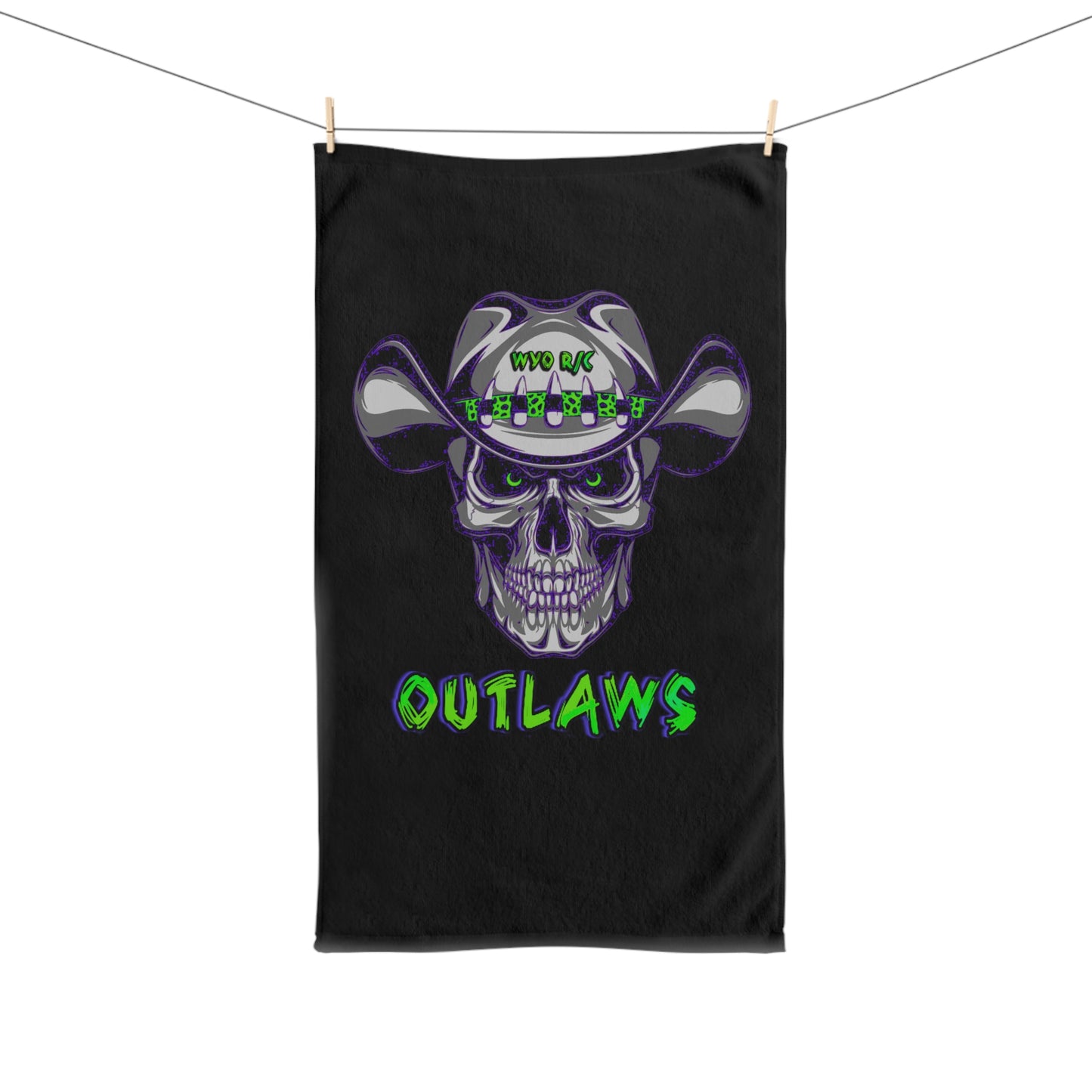 WYO Outlaws Hand Towel