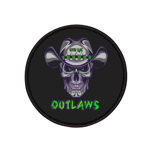 Circle or Square WYO Outlaws Iron-On Patch