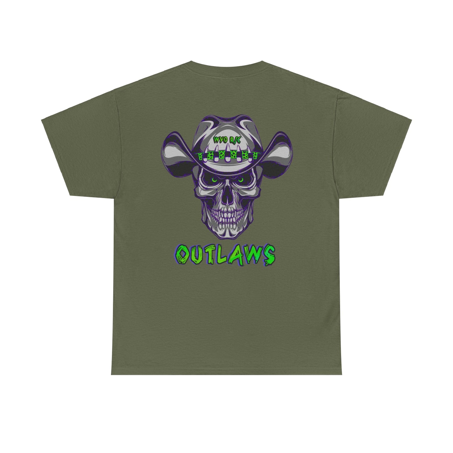 WYO R/C OUTLAWS DinoRc Logo T-Shirt S-5x Black Green