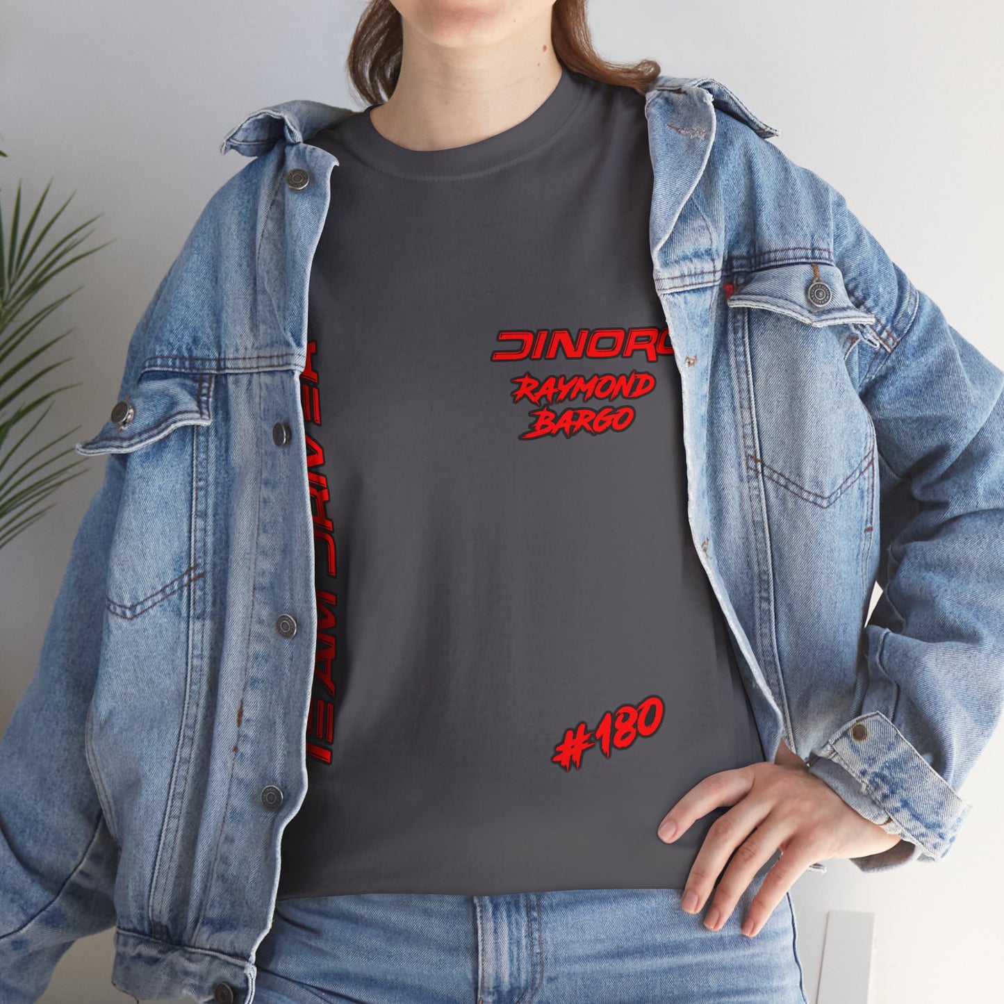 Raymond Bargo Front and Back DinoRc Logo T-Shirt S-5x 5 colors