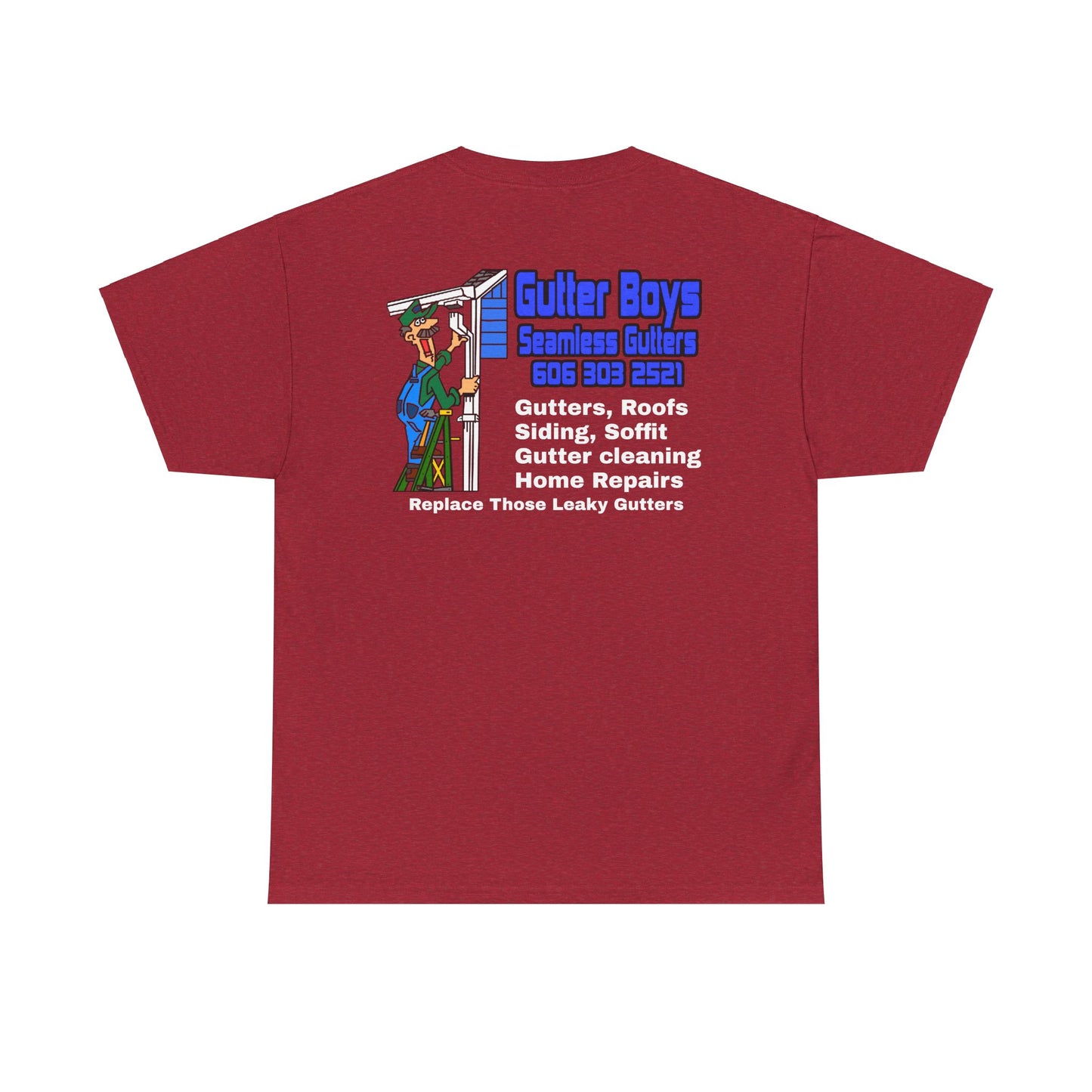 Gutter Boys work shirts Unisex Heavy Cotton Tee - Fun Contractor Graphic Shirt for Home Improvement Enthusiasts