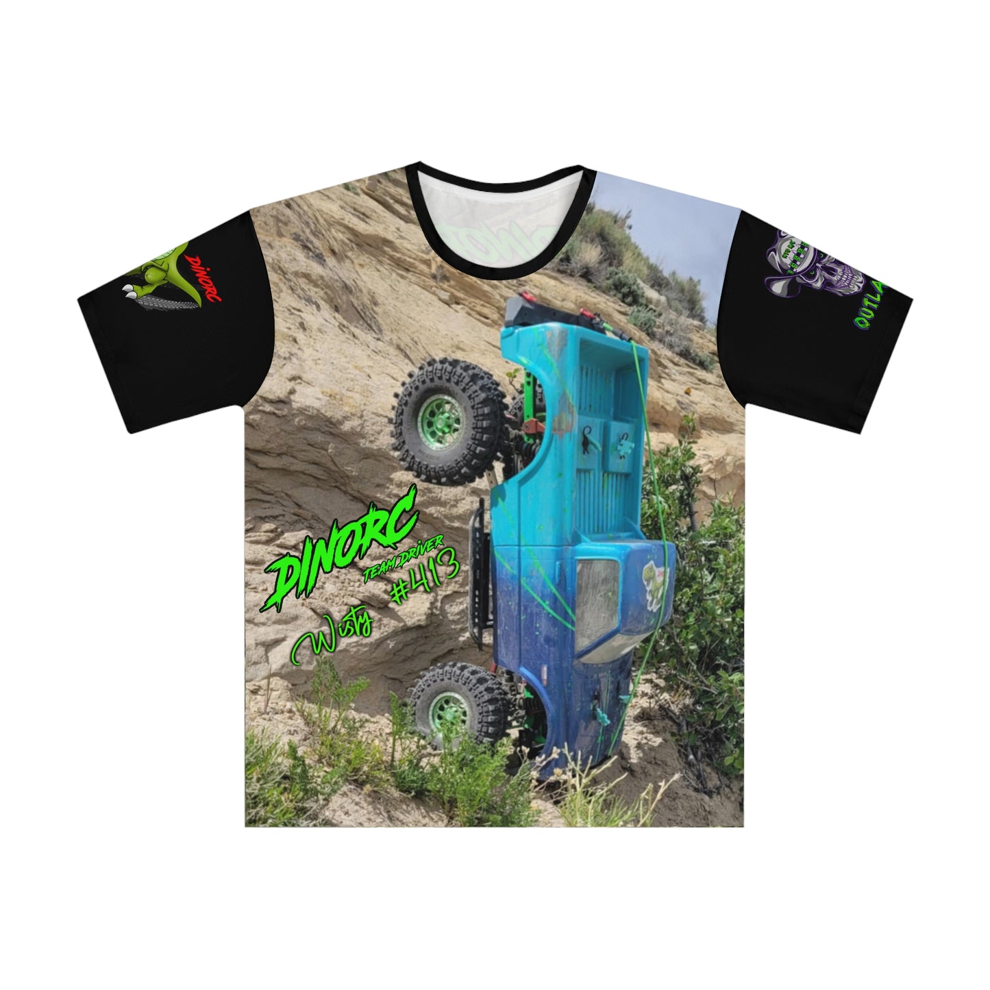 Wisty's DinoRC Team Driver Loose T-shirt (AOP)