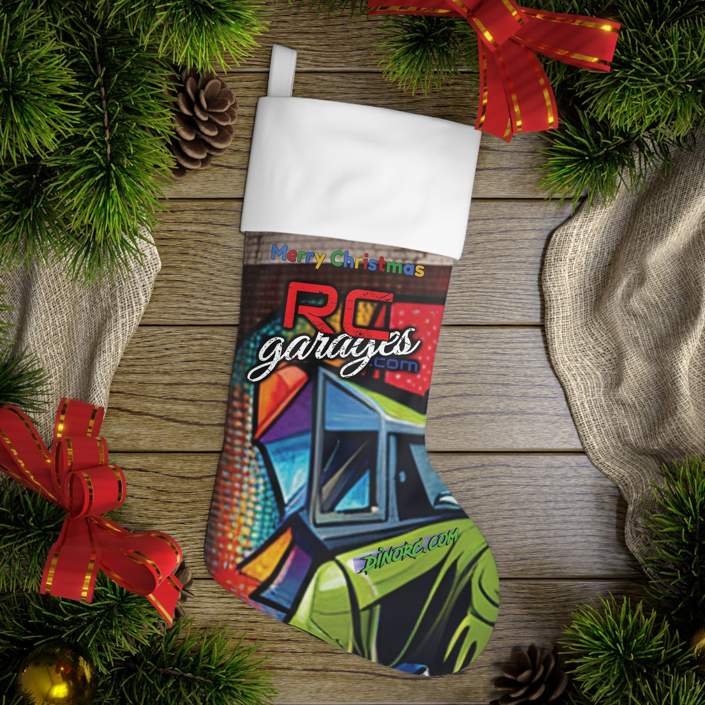 RC Garages Christmas Stocking