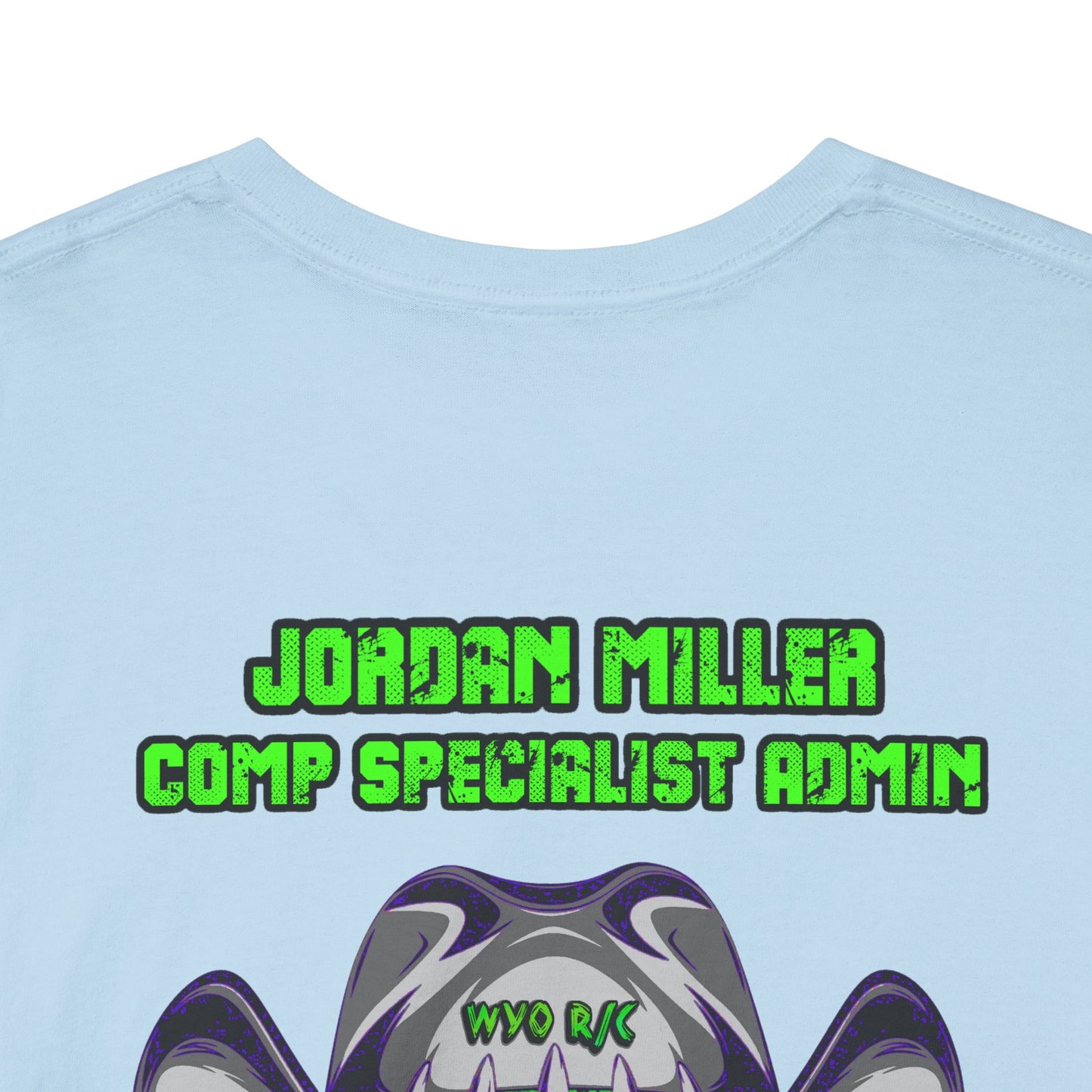 Jordan Miller WYO R/C OUTLAWS DinoRc Logo T-Shirt S-5x Black Green