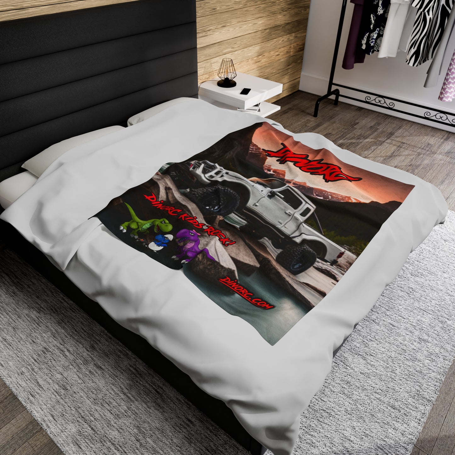 BTC DinoRC Velveteen Plush Blanket