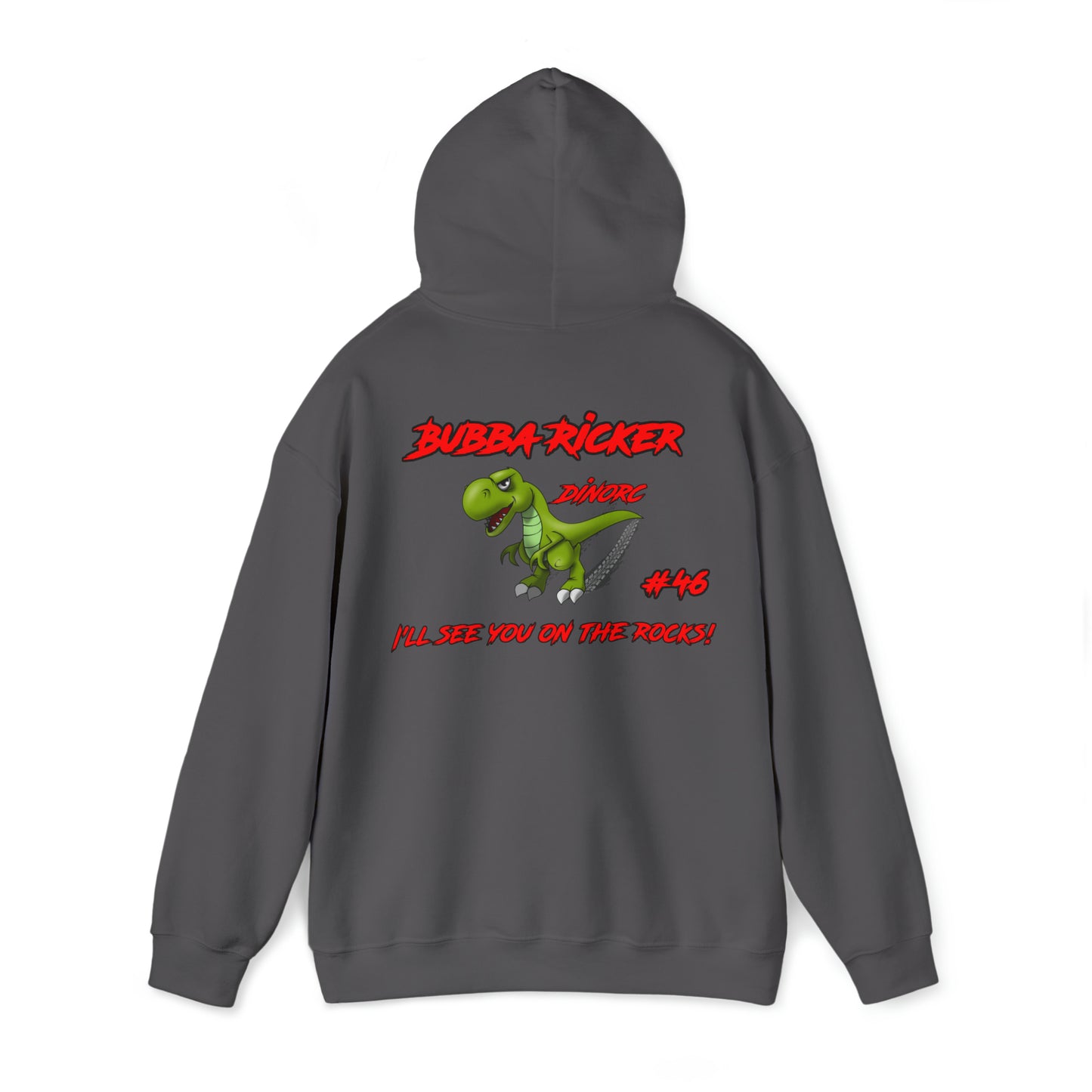 Bubba Ricker Team Driver Hooded Sweatshirt front back logo