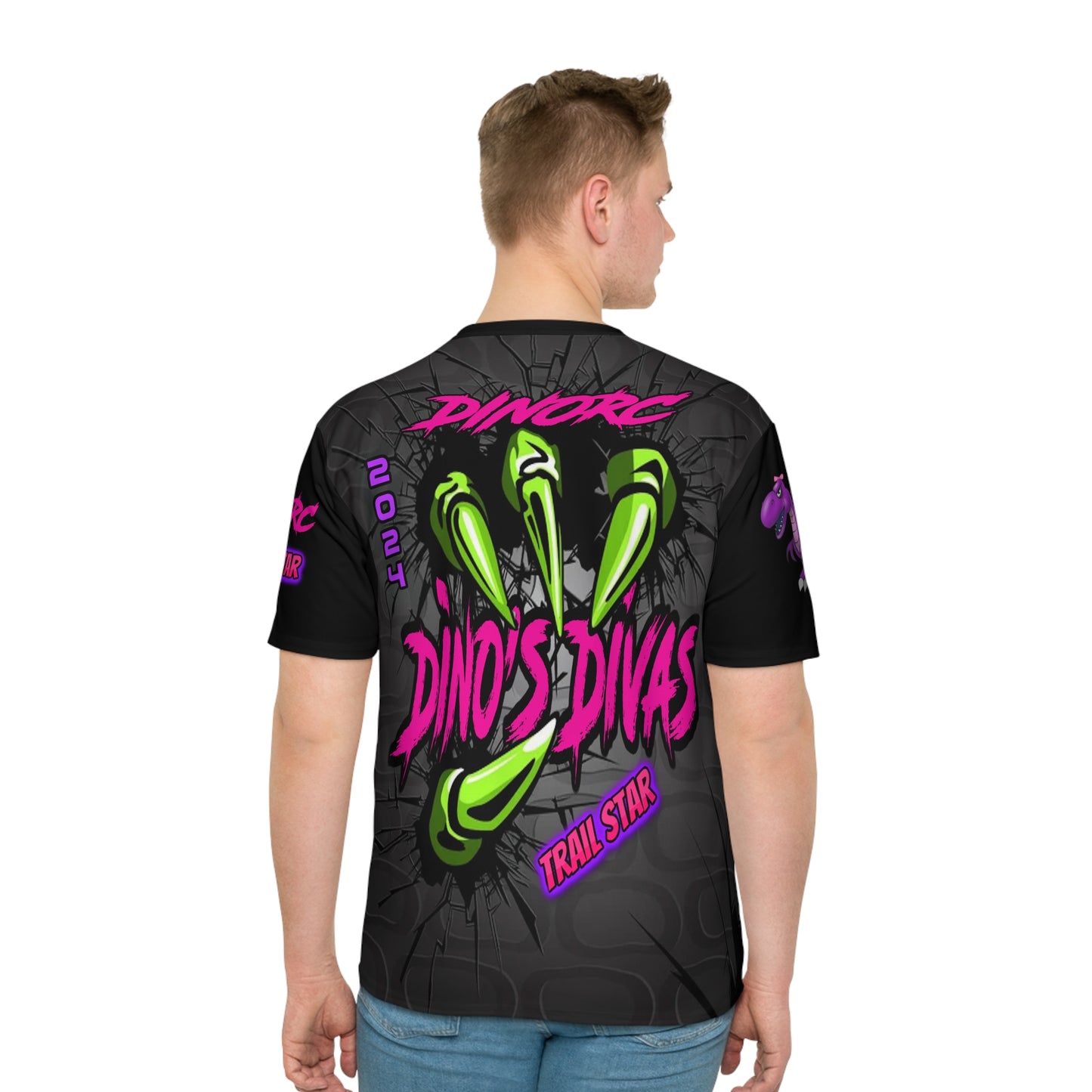 Dino Divas Claw Team Driver Shirt Loose T-shirt (AOP)