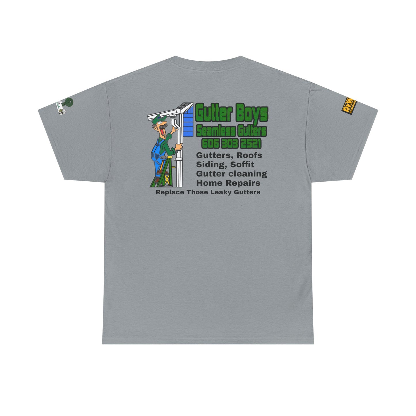 Gutter Boys Unisex Heavy Cotton Tee - Fun Contractor Graphic Shirt for Home Improvement Enthusiasts