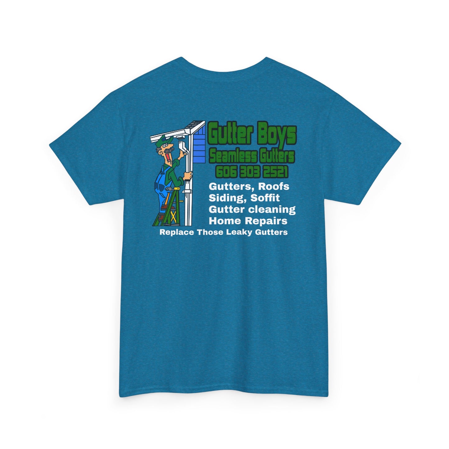Gutter Boys work shirts Unisex Heavy Cotton Tee - Fun Contractor Graphic Shirt for Home Improvement Enthusiasts