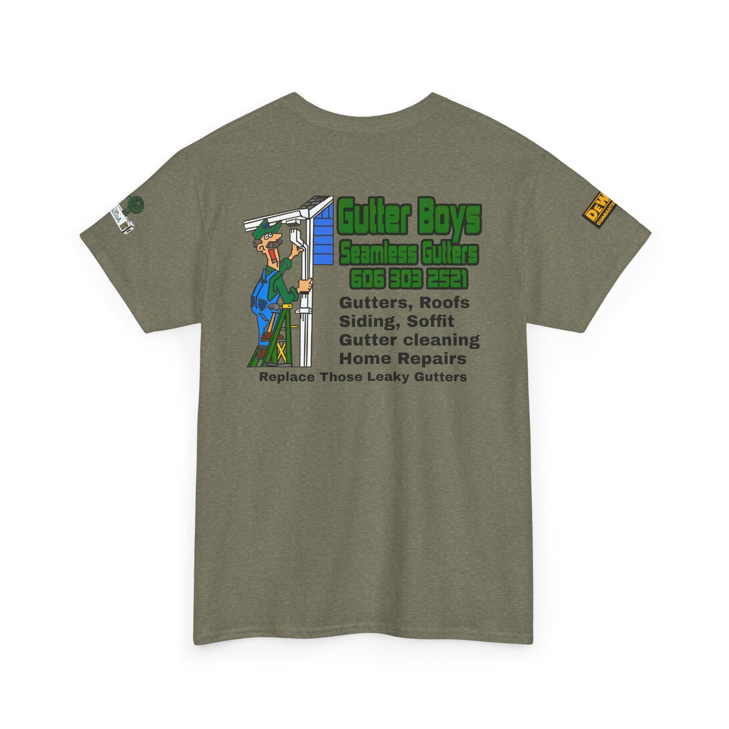 Gutter Boys Unisex Heavy Cotton Tee - Fun Contractor Graphic Shirt for Home Improvement Enthusiasts
