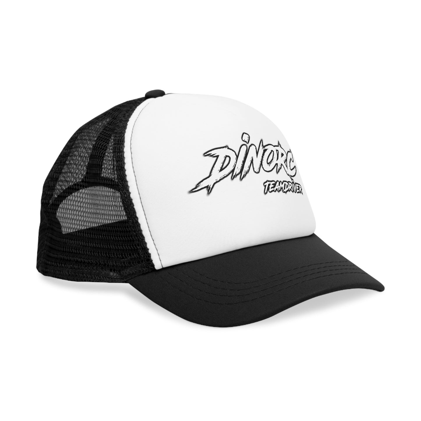 Red Black Blue or Pink DinoRC logoed Trucker Mesh Cap
