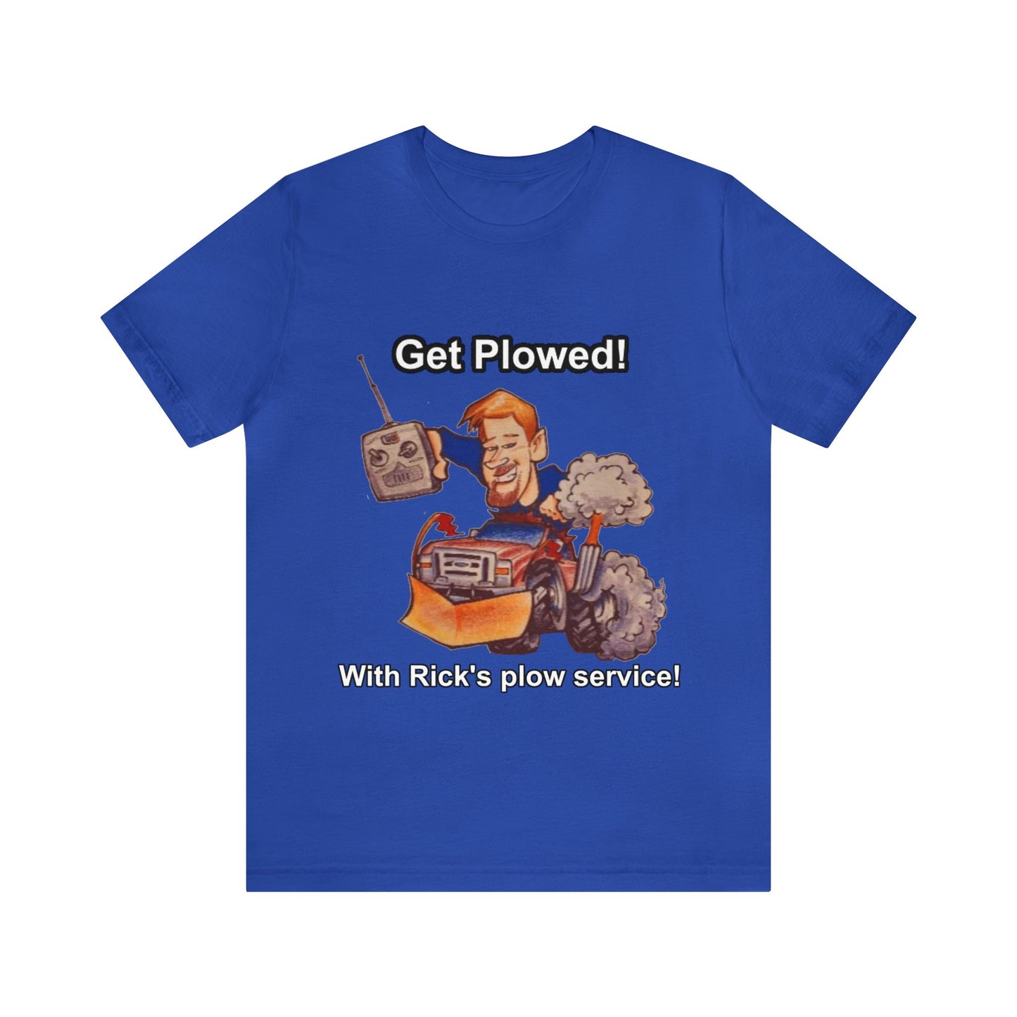 Rick's Plow Service Front Back Logo TEE