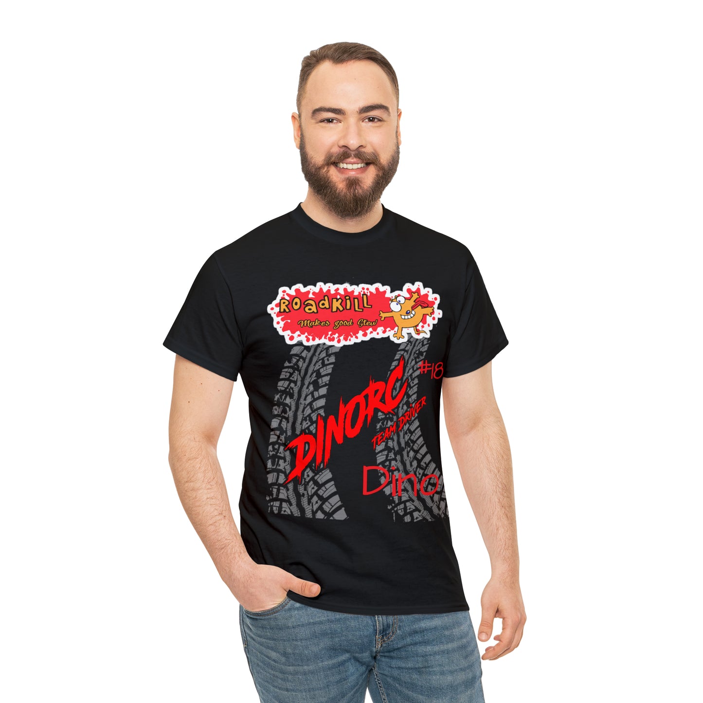 DINO's #18 Road Kill DinoRC Logo T-Shirt S-5x