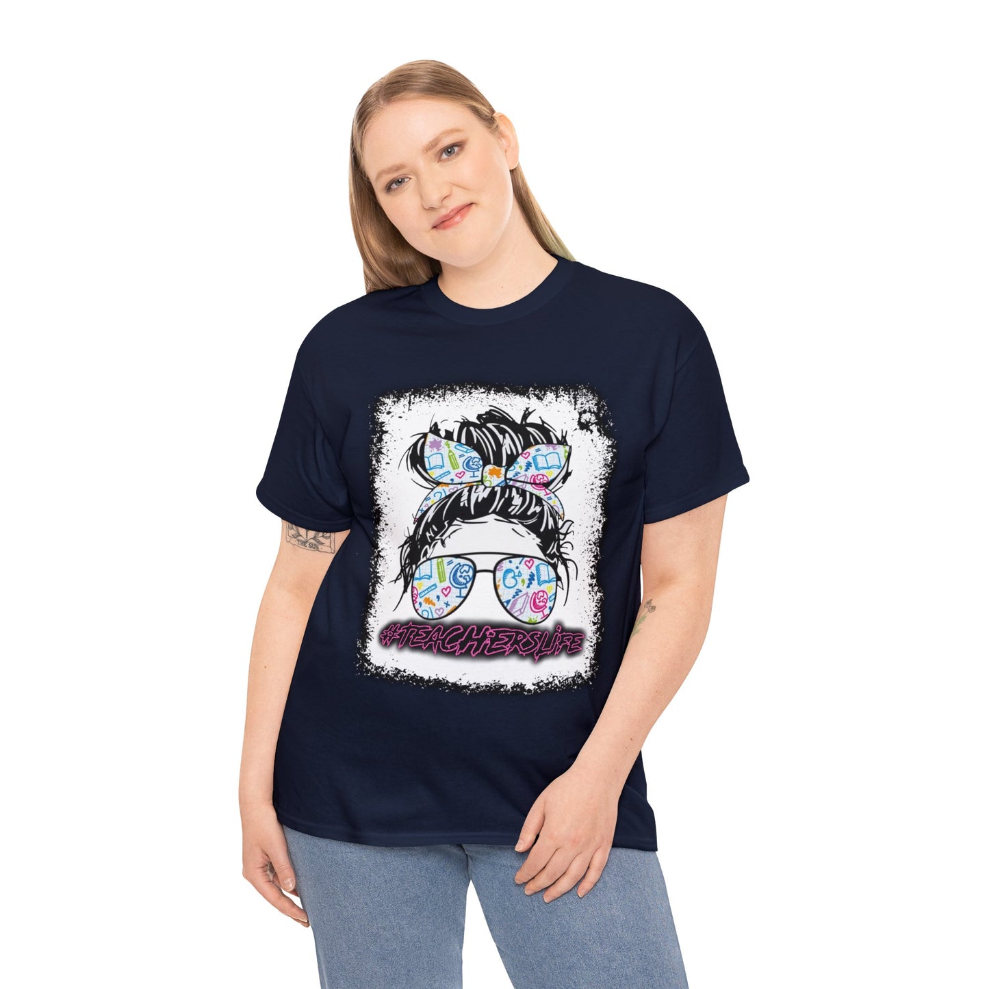 Teacher Life Logo Front Back T-Shirt 10 colors S-5x