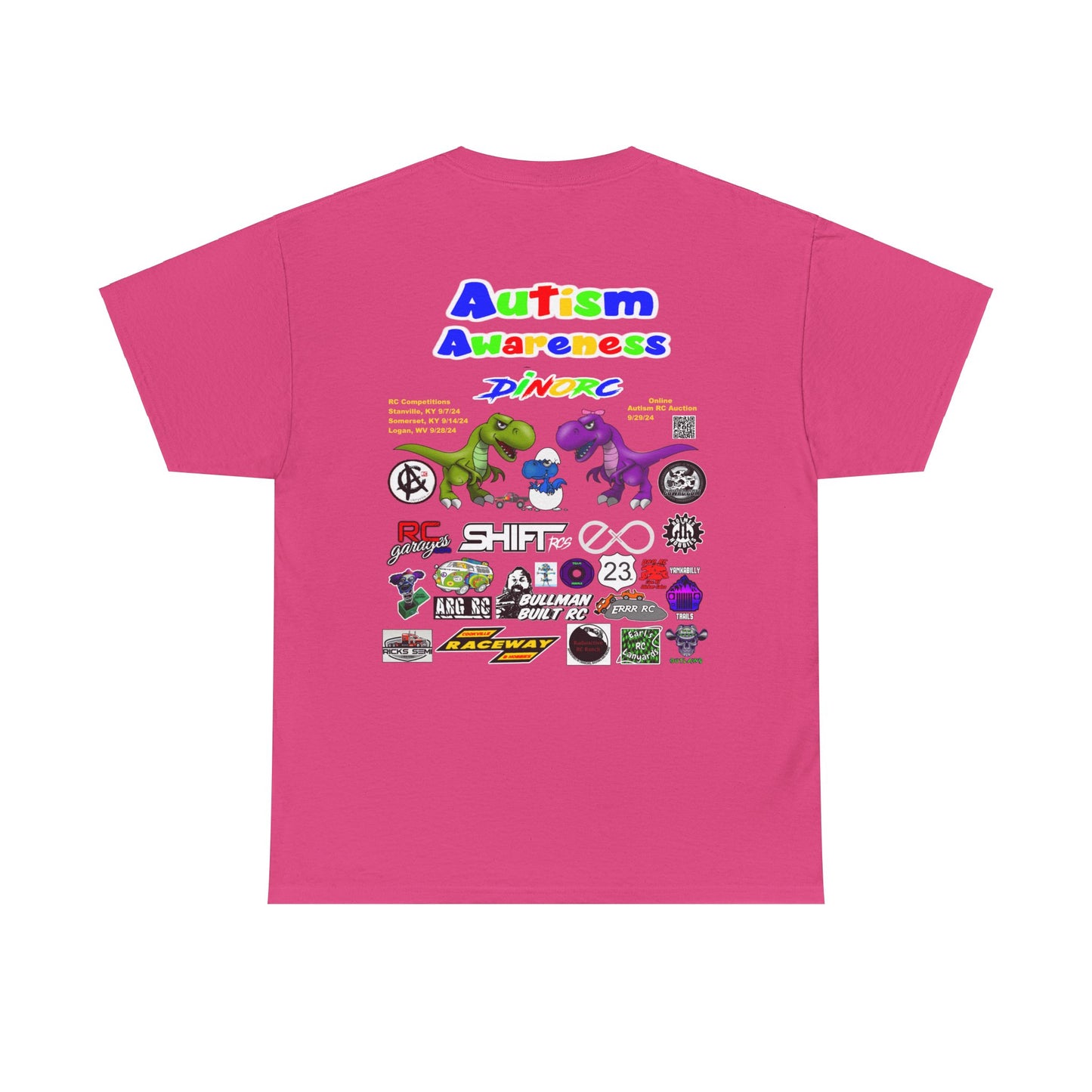 Joseph Brenner DinoRC Autism Awareness Front/Back Sponsor Shirt 2024