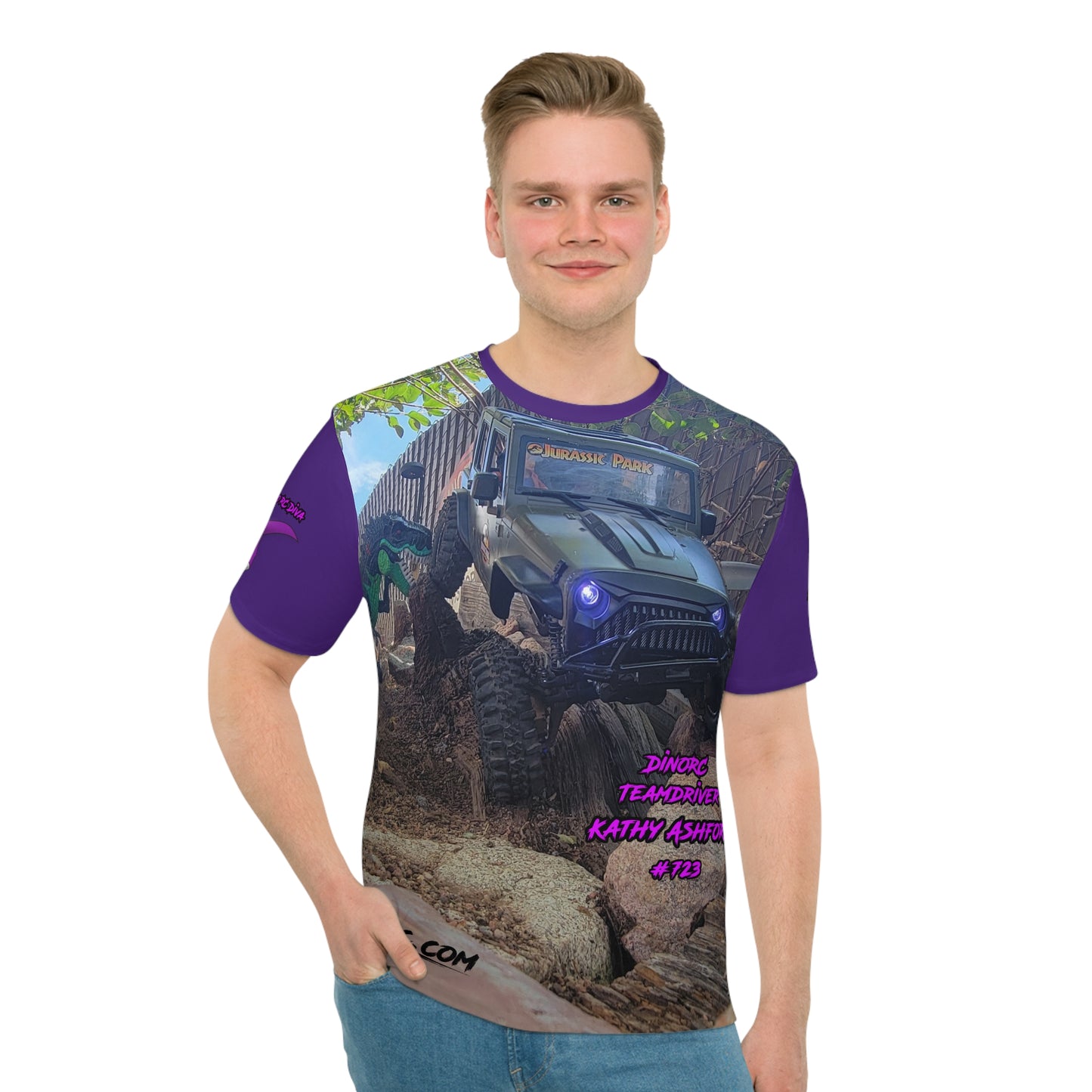 DinoRC Diva Teamdriver Kathy Ashford Loose T-shirt (AOP)