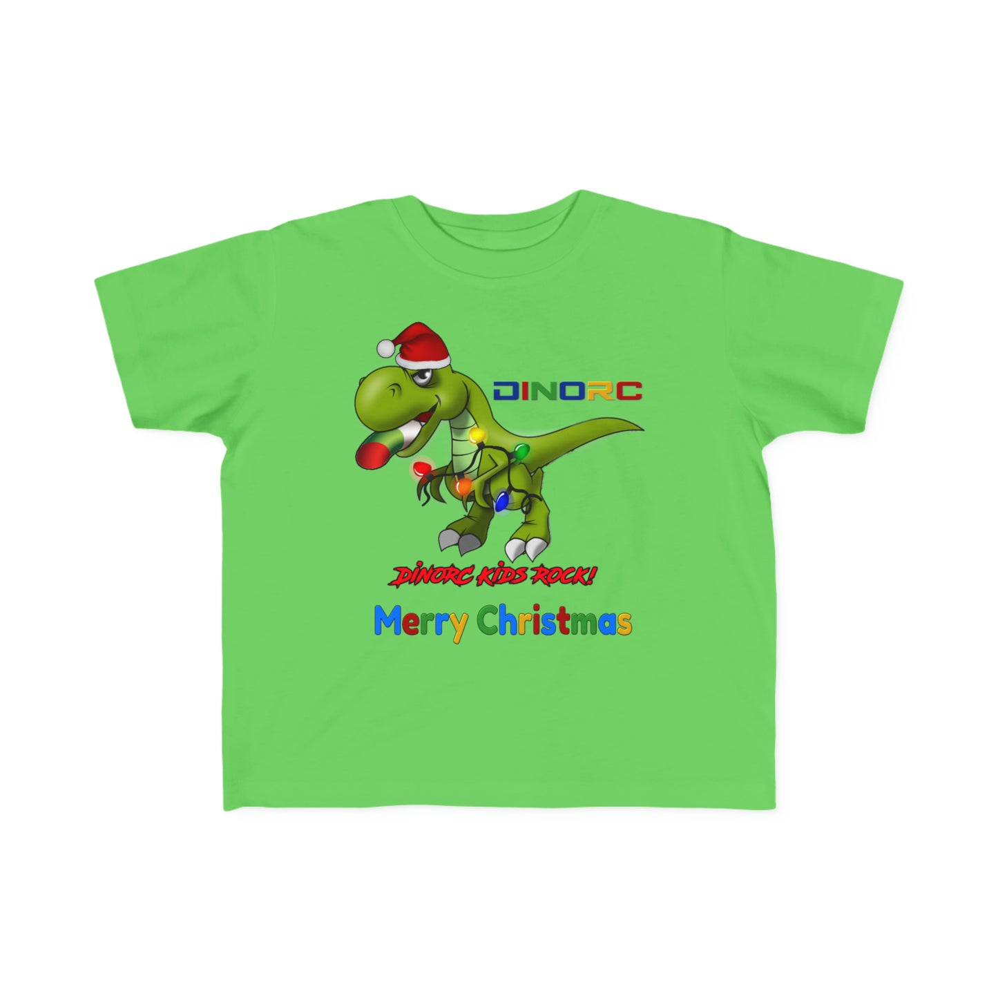 Merry Christmas DinoRC Christmas Toddler's Fine Jersey Tee