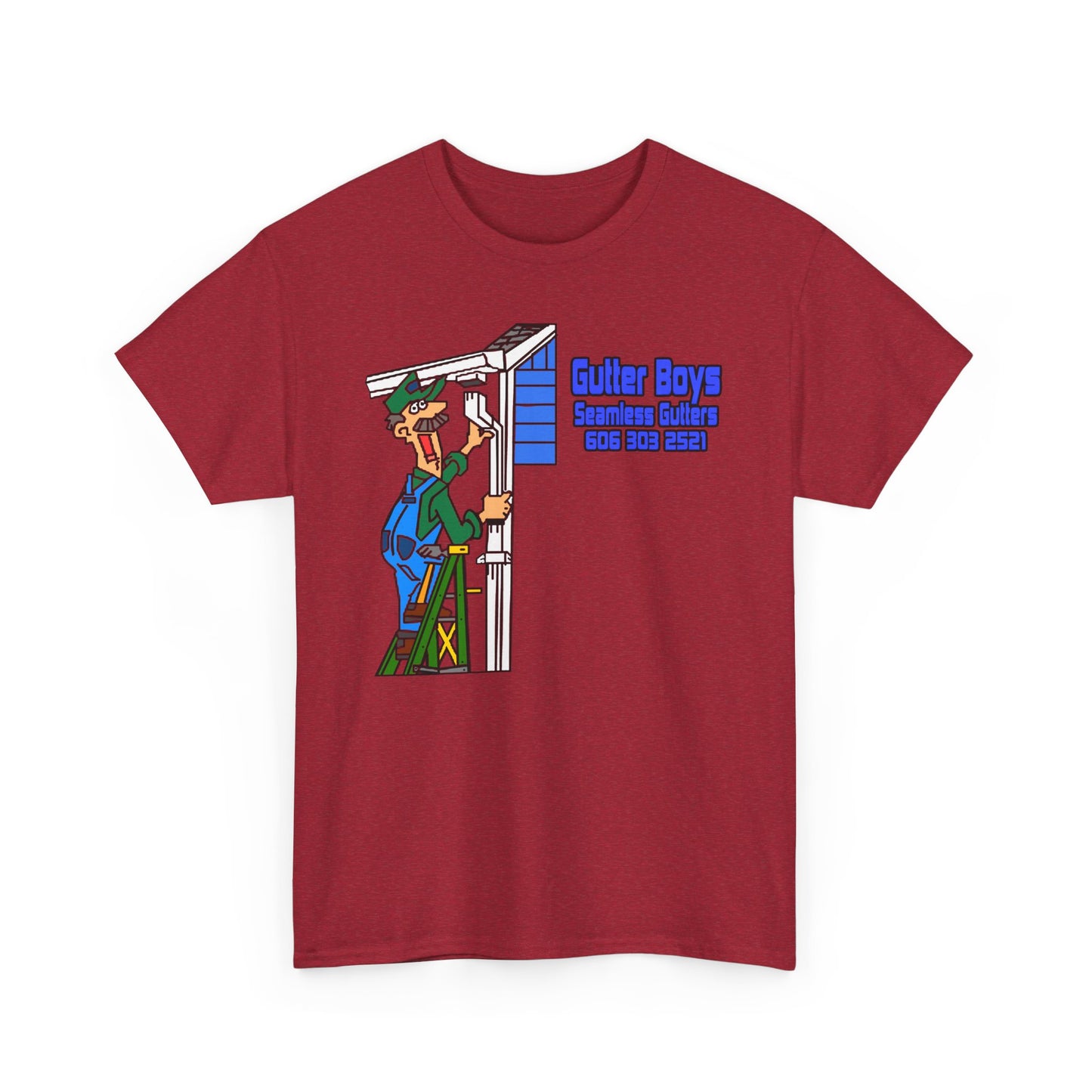 Gutter Boys work shirts Unisex Heavy Cotton Tee - Fun Contractor Graphic Shirt for Home Improvement Enthusiasts