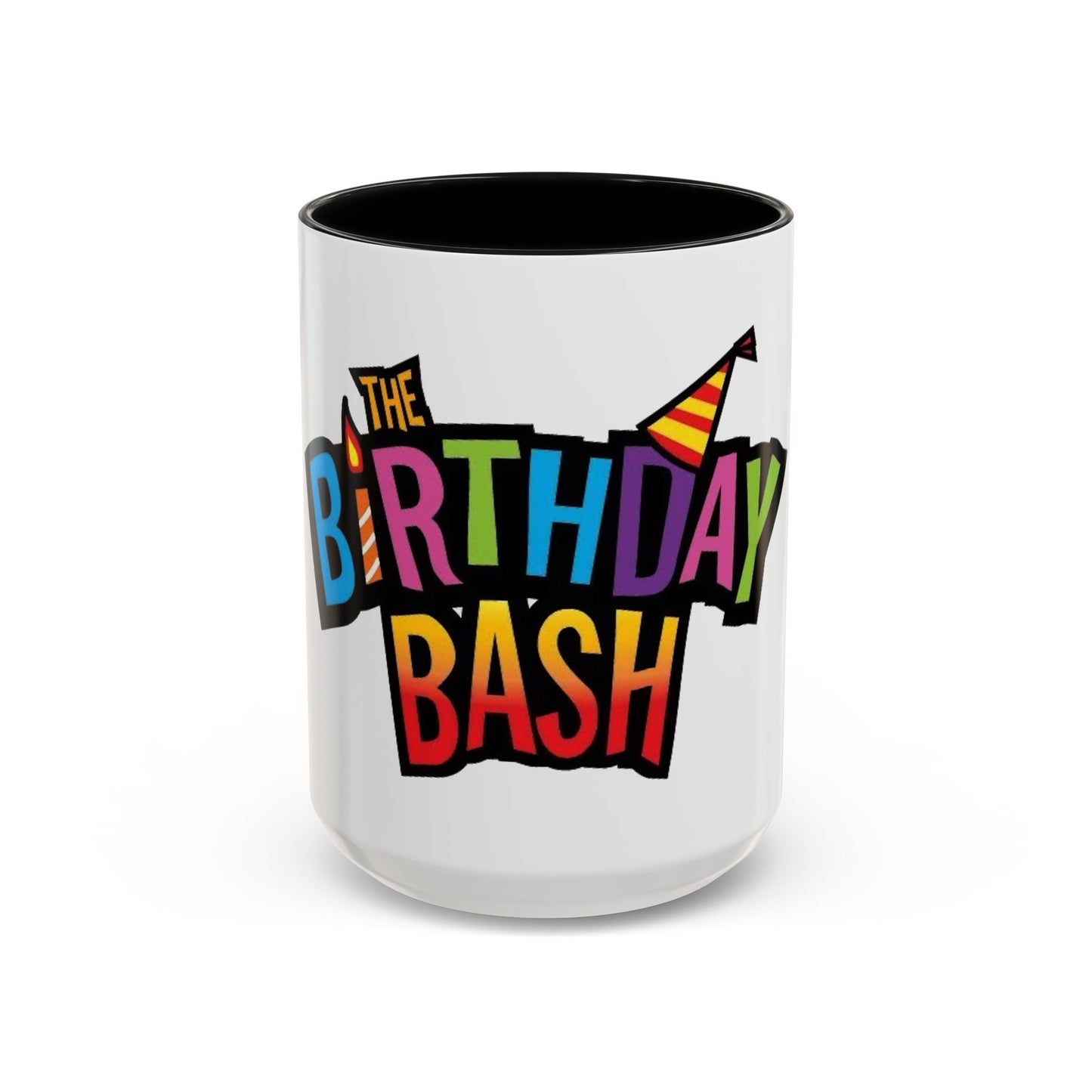 Birthday Bash Accent Coffee Mug - Fun Celebration Dino Theme