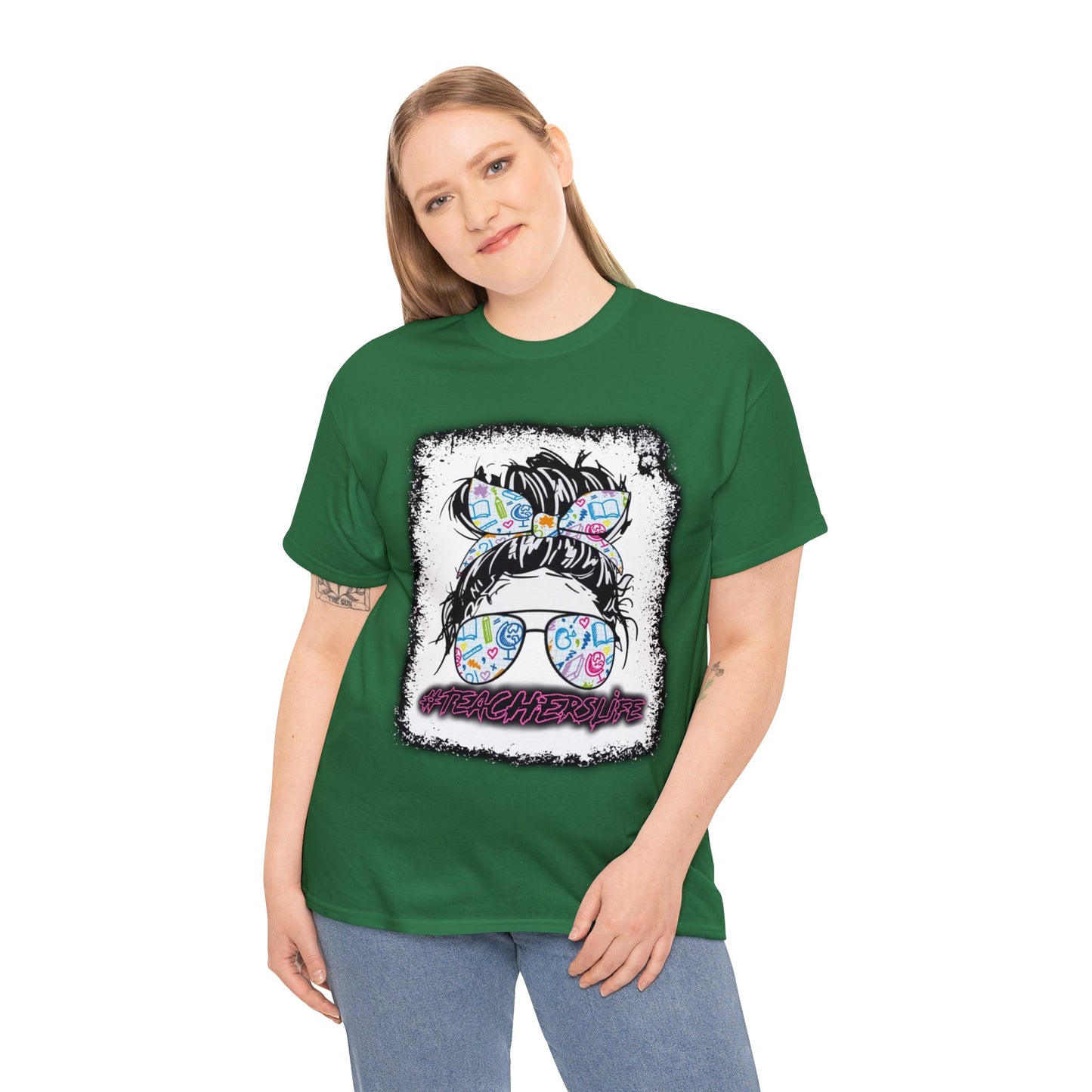 Teacher Life Logo Front Back T-Shirt 10 colors S-5x