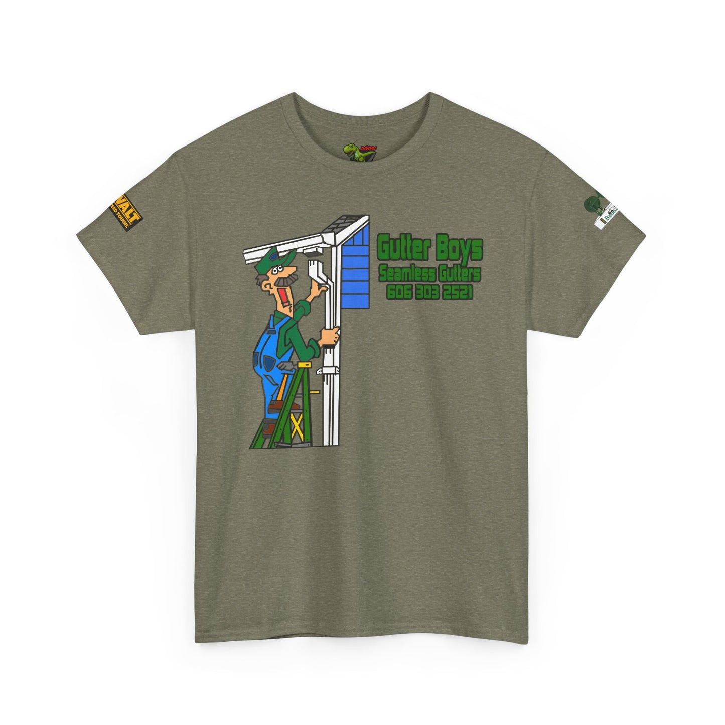 Gutter Boys Unisex Heavy Cotton Tee - Fun Contractor Graphic Shirt for Home Improvement Enthusiasts