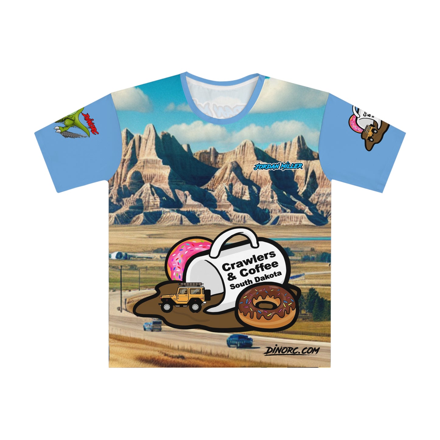 crawlers and coffee SD DinoRc Loose T-shirt (AOP)