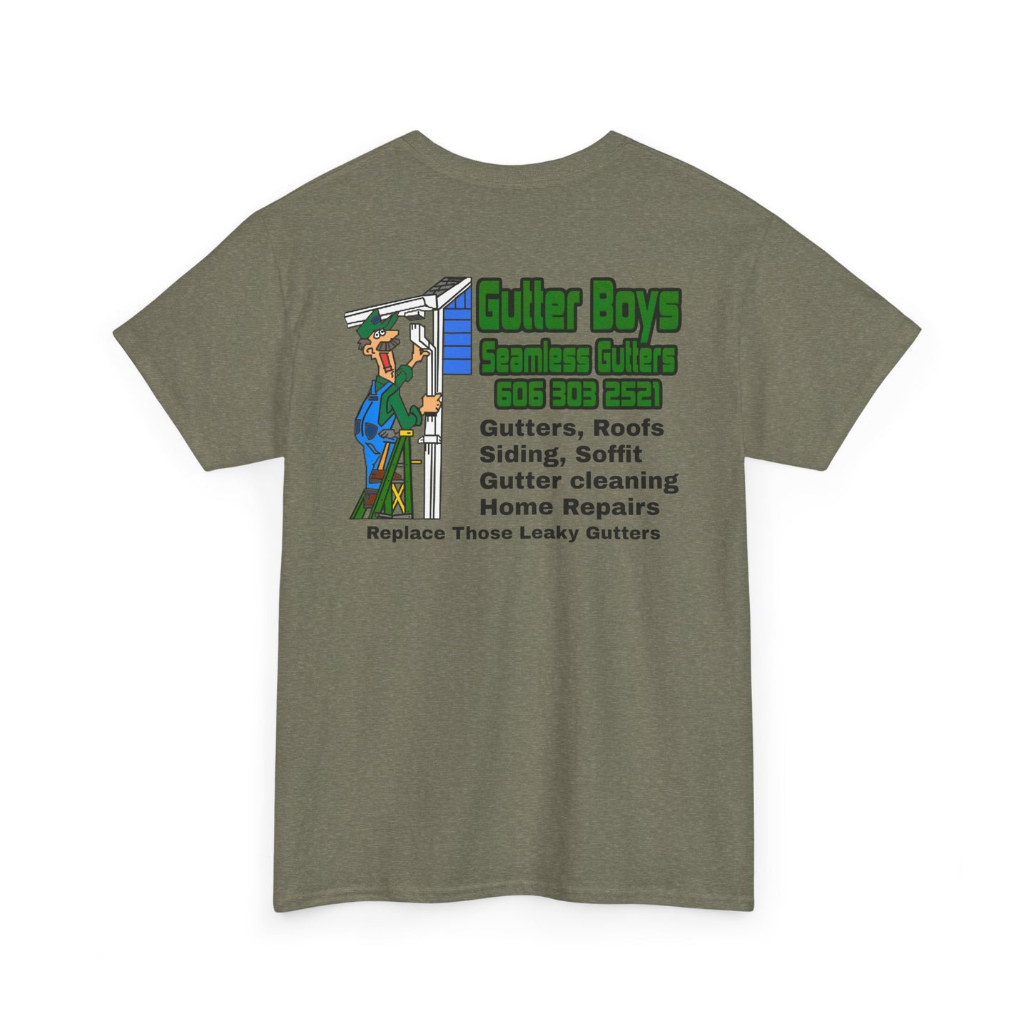 Gutter Boys work shirts Unisex Heavy Cotton Tee - Fun Contractor Graphic Shirt for Home Improvement Enthusiasts