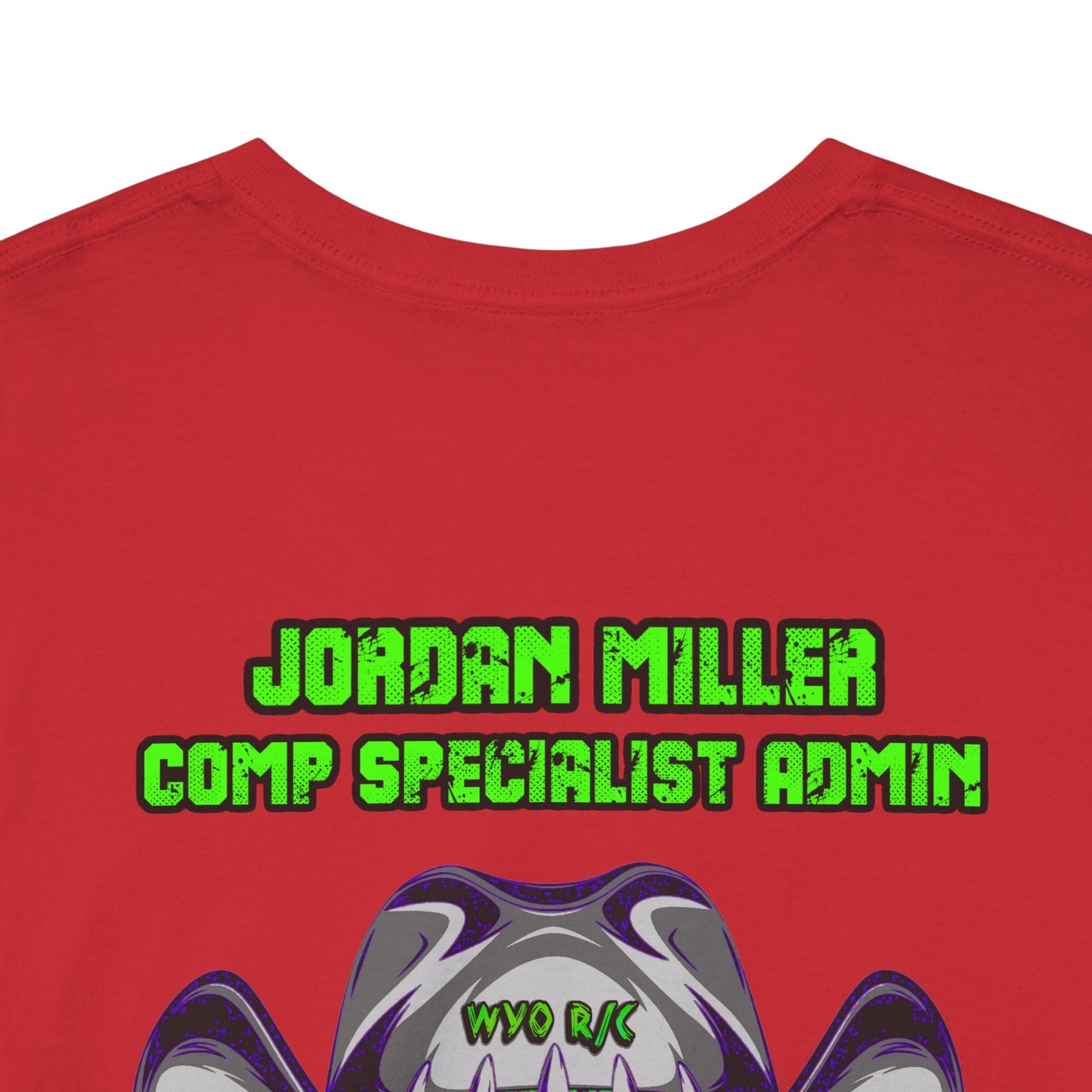 Jordan Miller WYO R/C OUTLAWS DinoRc Logo T-Shirt S-5x Black Green