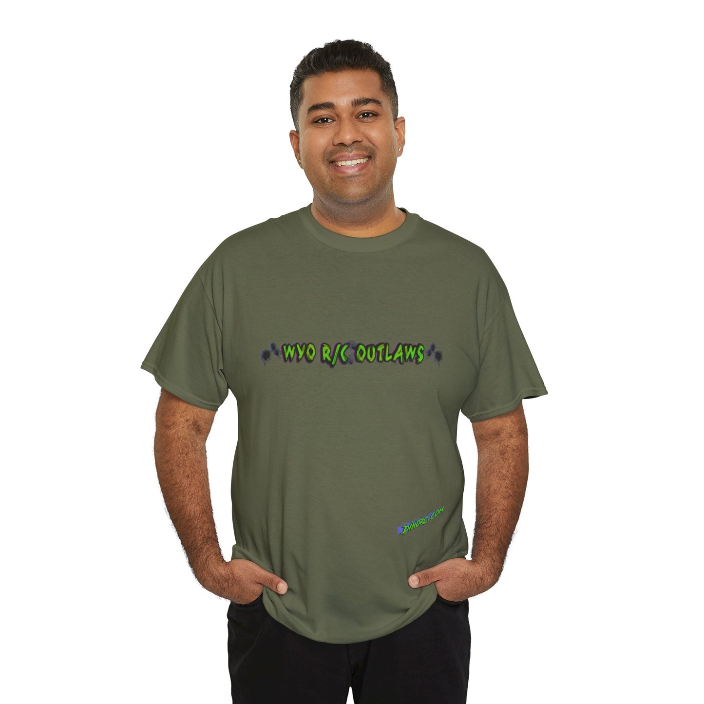 WYO R/C OUTLAWS DinoRc Logo T-Shirt S-5x Black Green