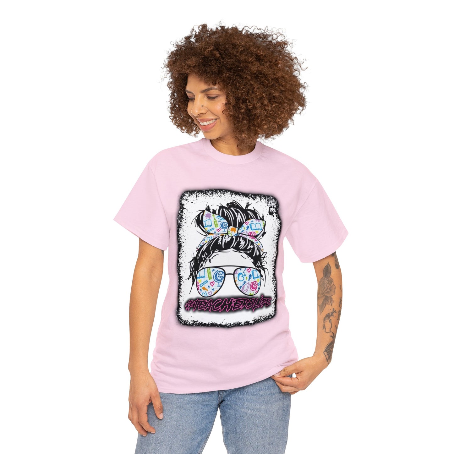 Teacher Life Logo Front Back T-Shirt 10 colors S-5x