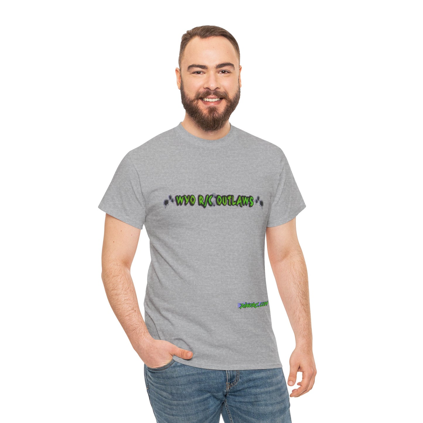 WYO R/C OUTLAWS DinoRc Logo T-Shirt S-5x Black Green