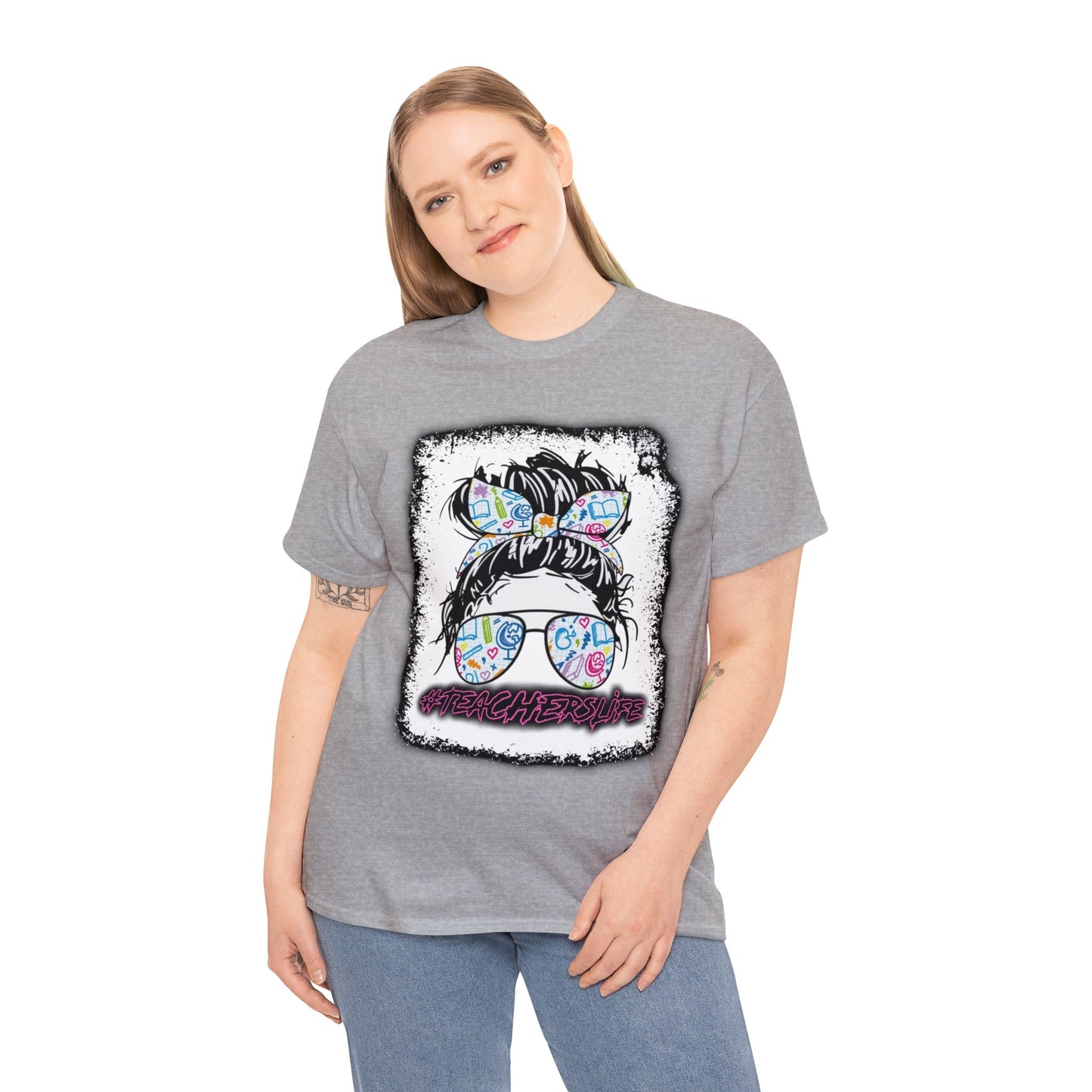 Teacher Life Logo Front Back T-Shirt 10 colors S-5x