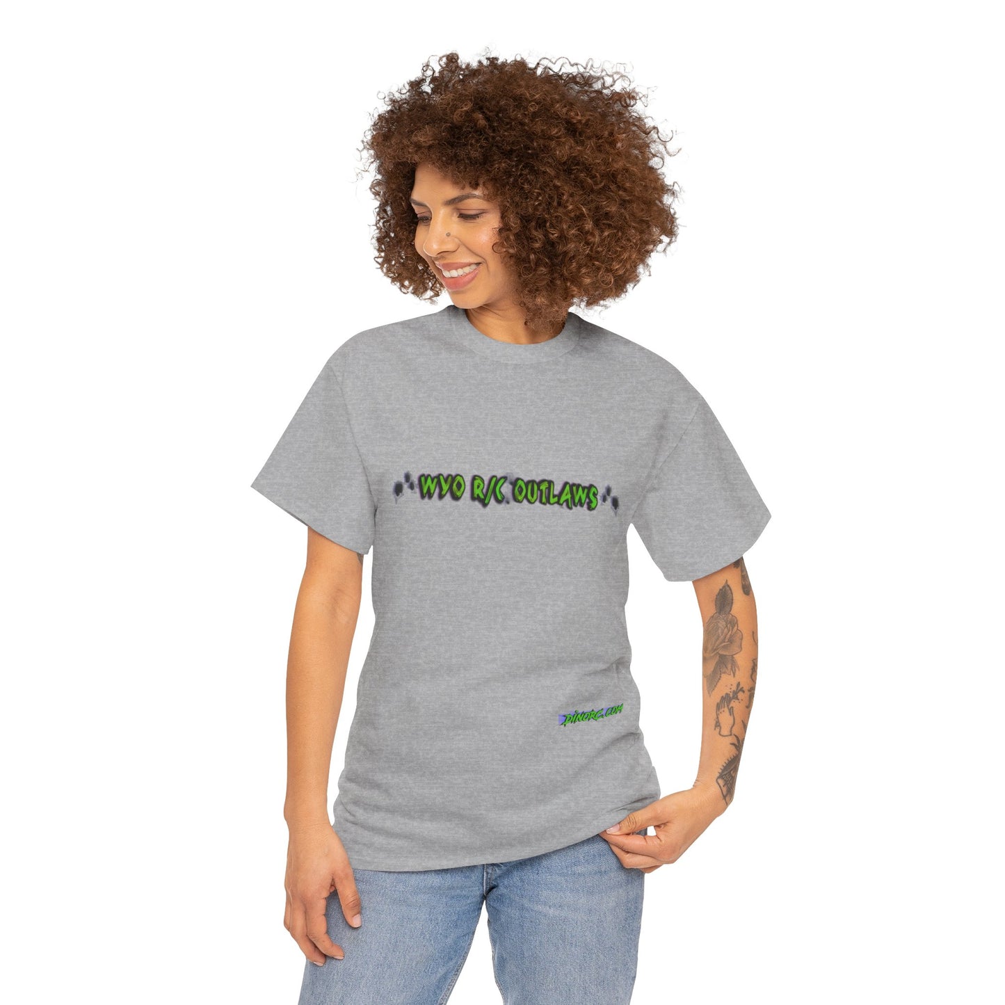WYO R/C OUTLAWS DinoRc Logo T-Shirt S-5x Black Green