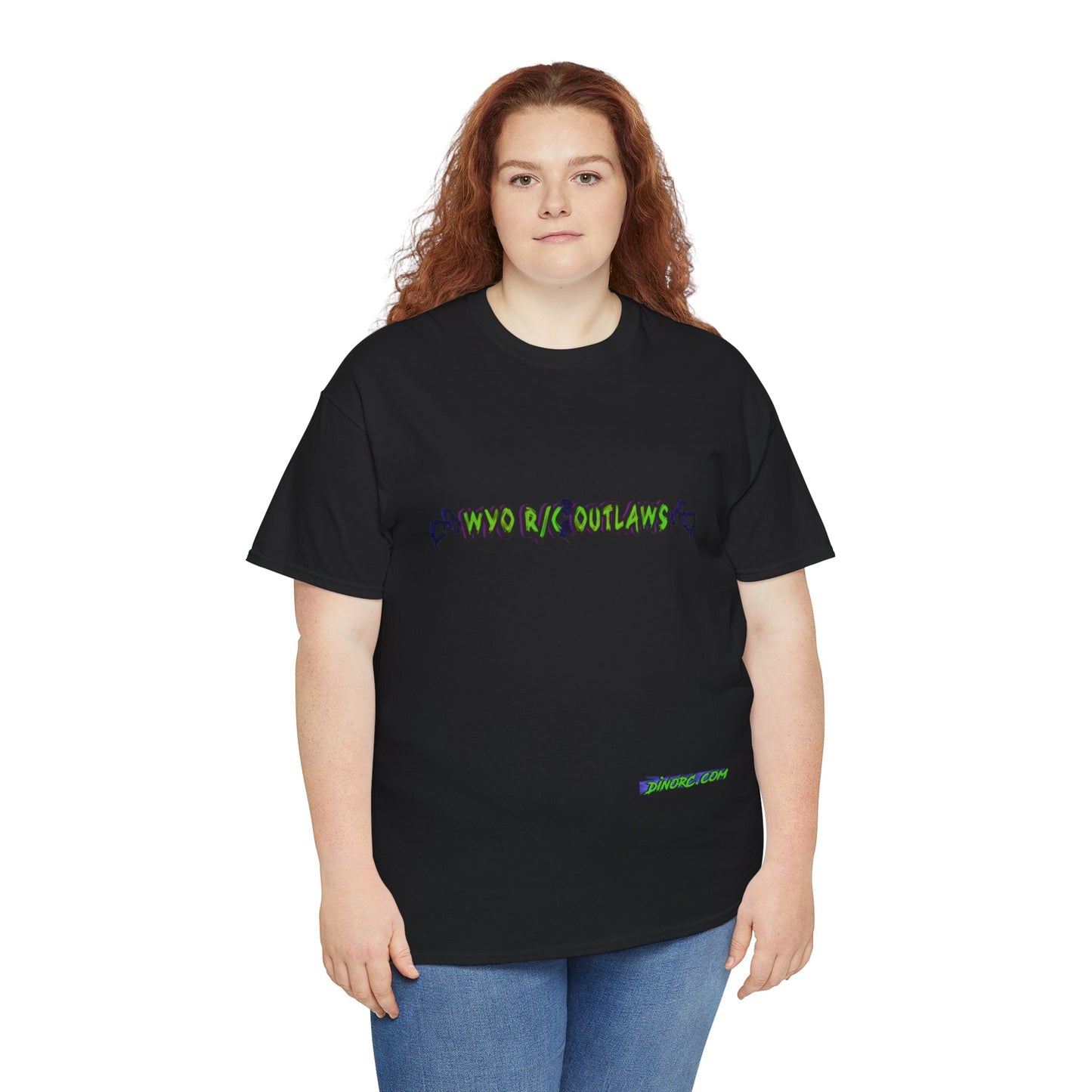 WYO R/C OUTLAWS DinoRc Logo T-Shirt S-5x Black Green