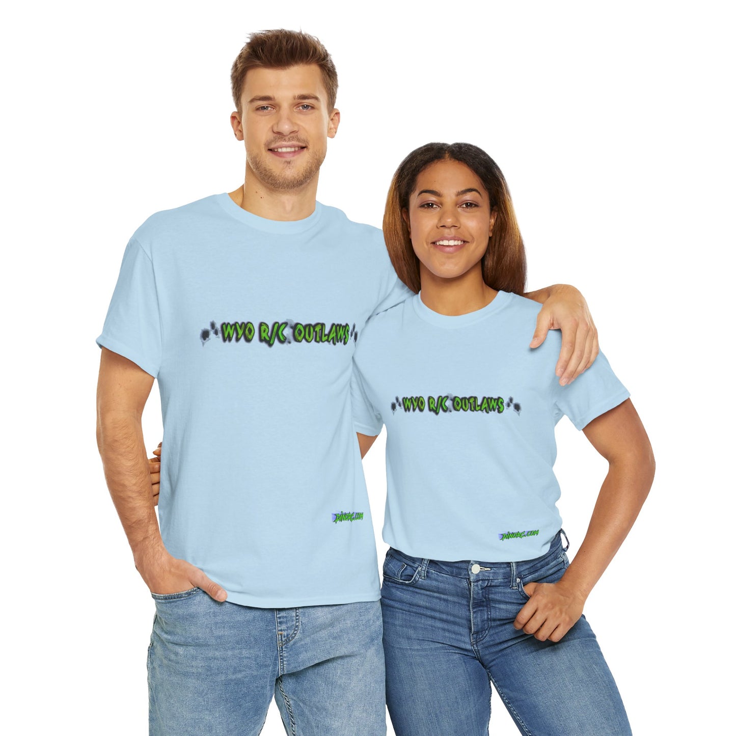 WYO R/C OUTLAWS DinoRc Logo T-Shirt S-5x Black Green