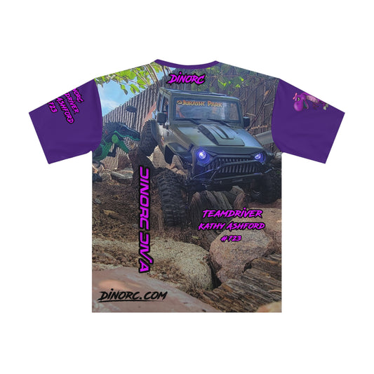 Vertical DinoRC Diva Teamdriver Kathy Ashford Loose T-shirt (AOP)