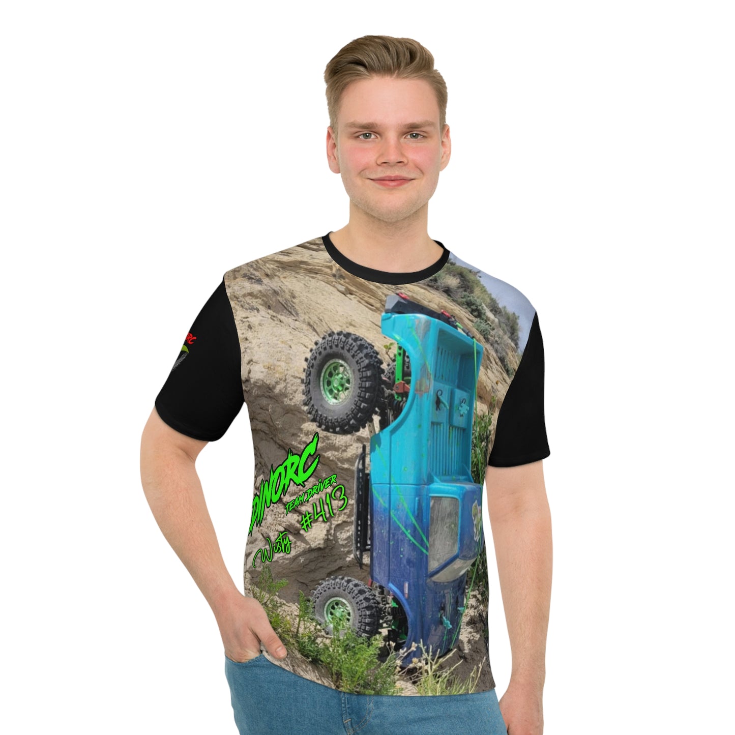 Wisty's DinoRC Team Driver Loose T-shirt (AOP)